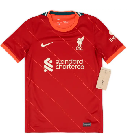2021-22 Liverpool Home Shirt (Kids M)