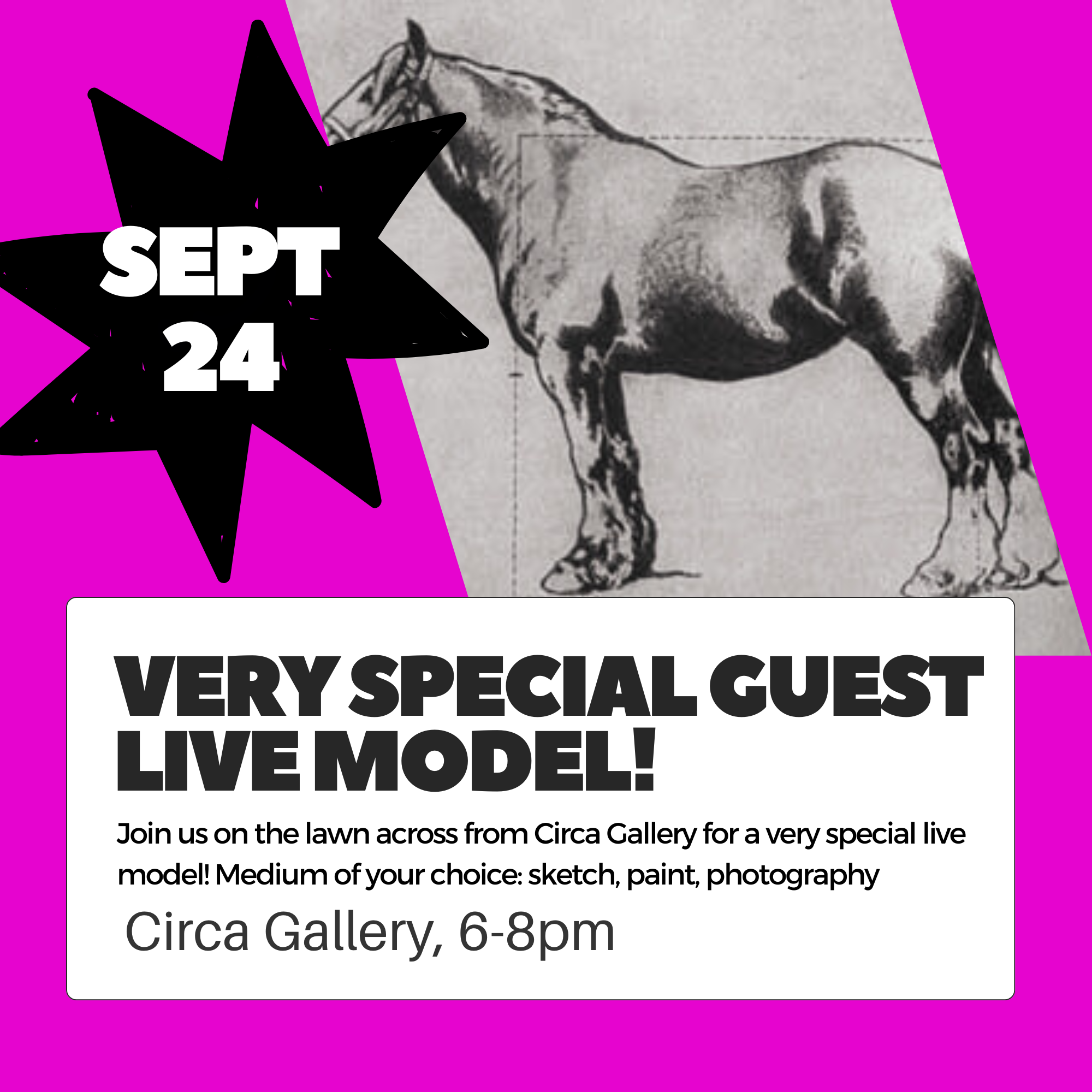 Wednesday Workshop: Very special guest live model!