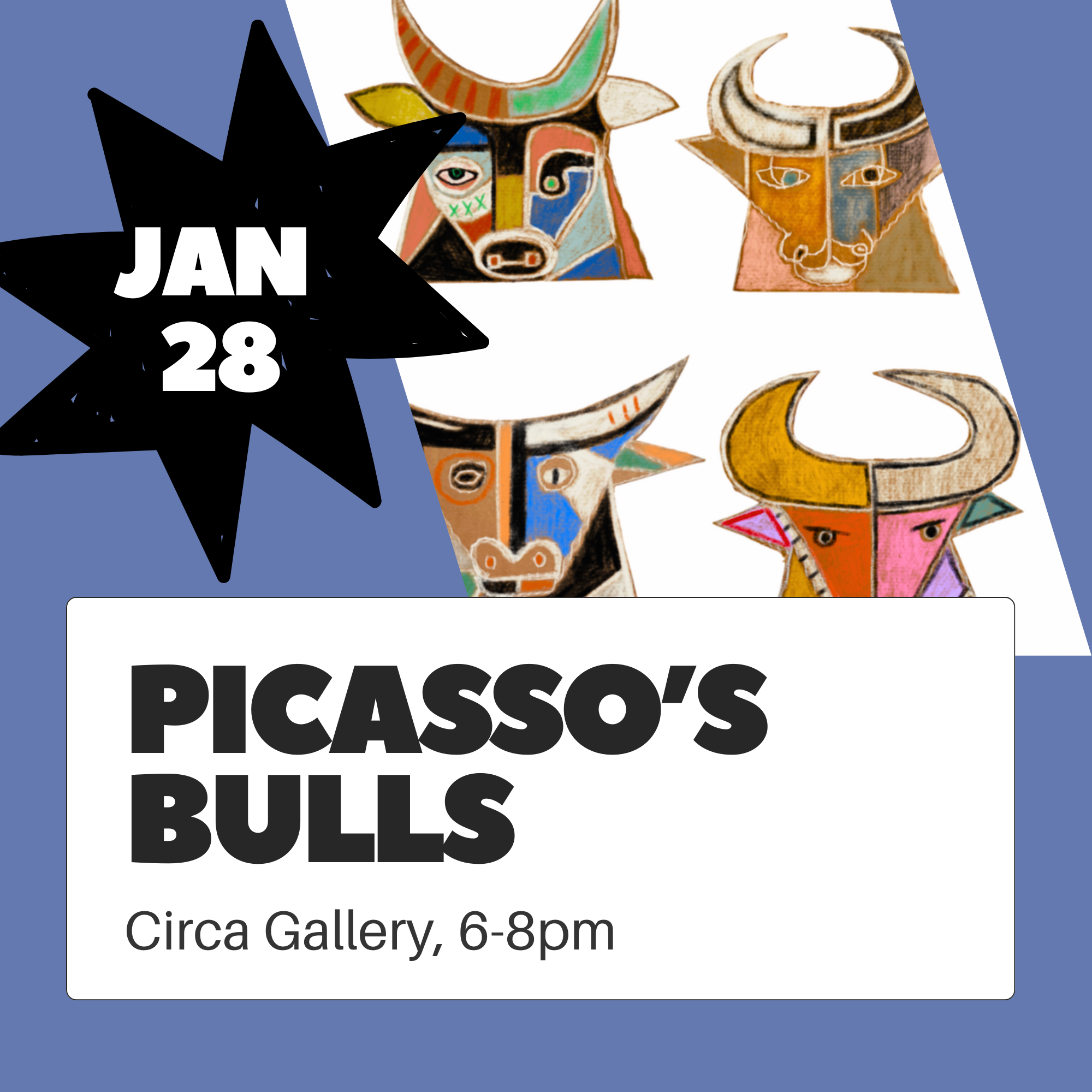 Wednesday Workshop: Picasso’s Bulls