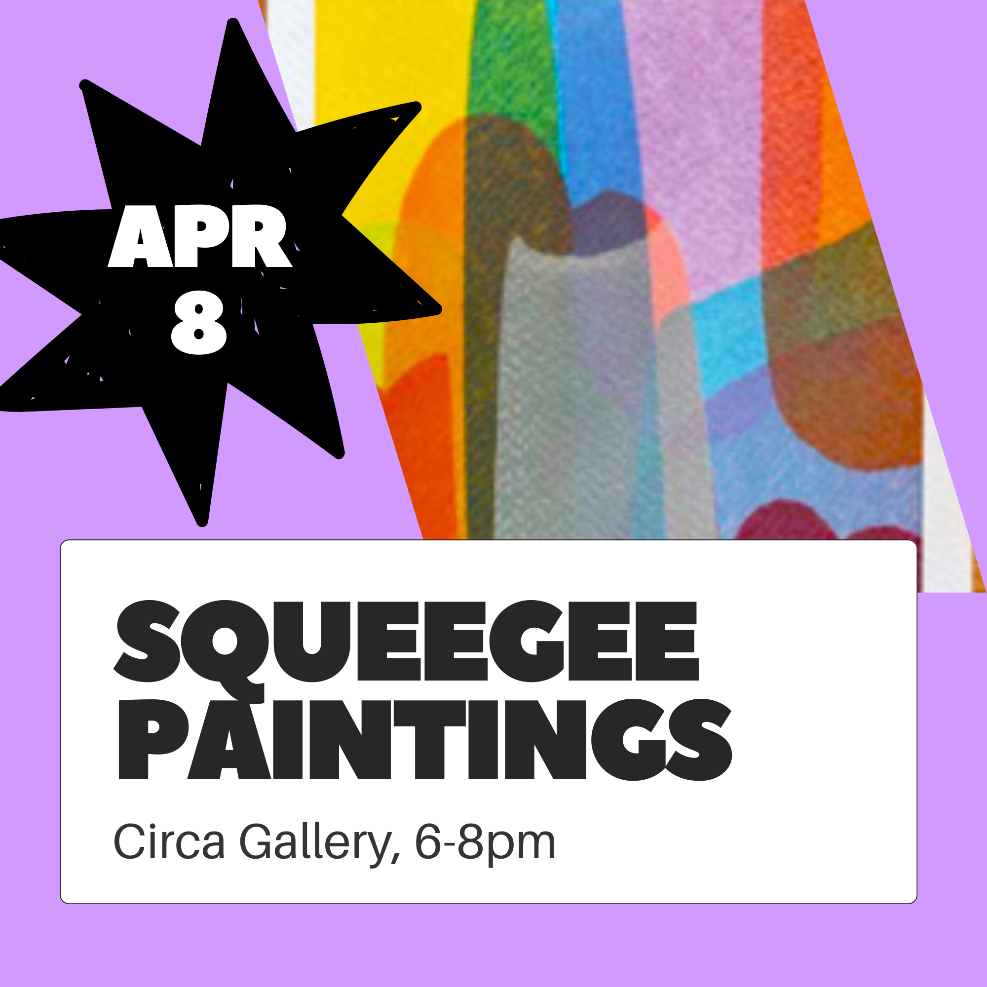 Wednesday Workshop: Squeegee Paintings