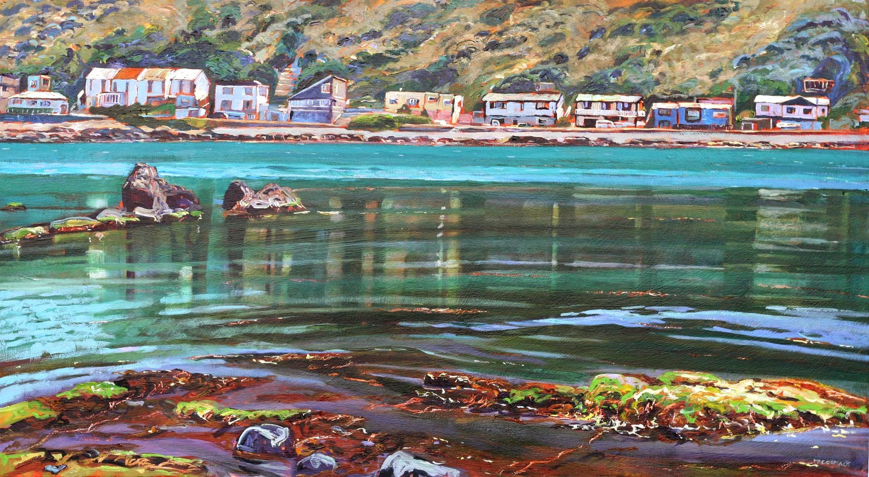 View across Owhiro Bay