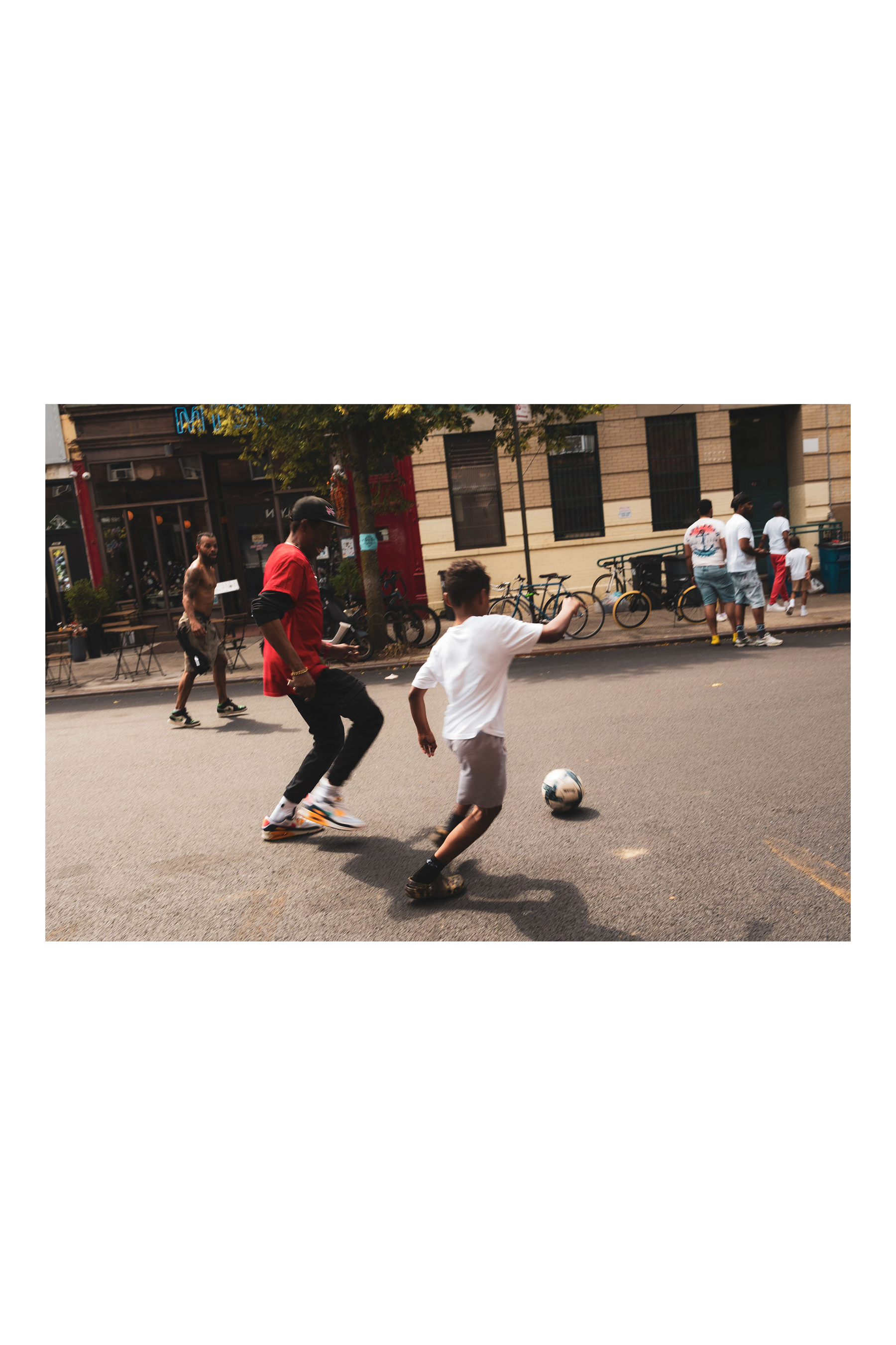 "Franklin Futbol" framed exhibition print
