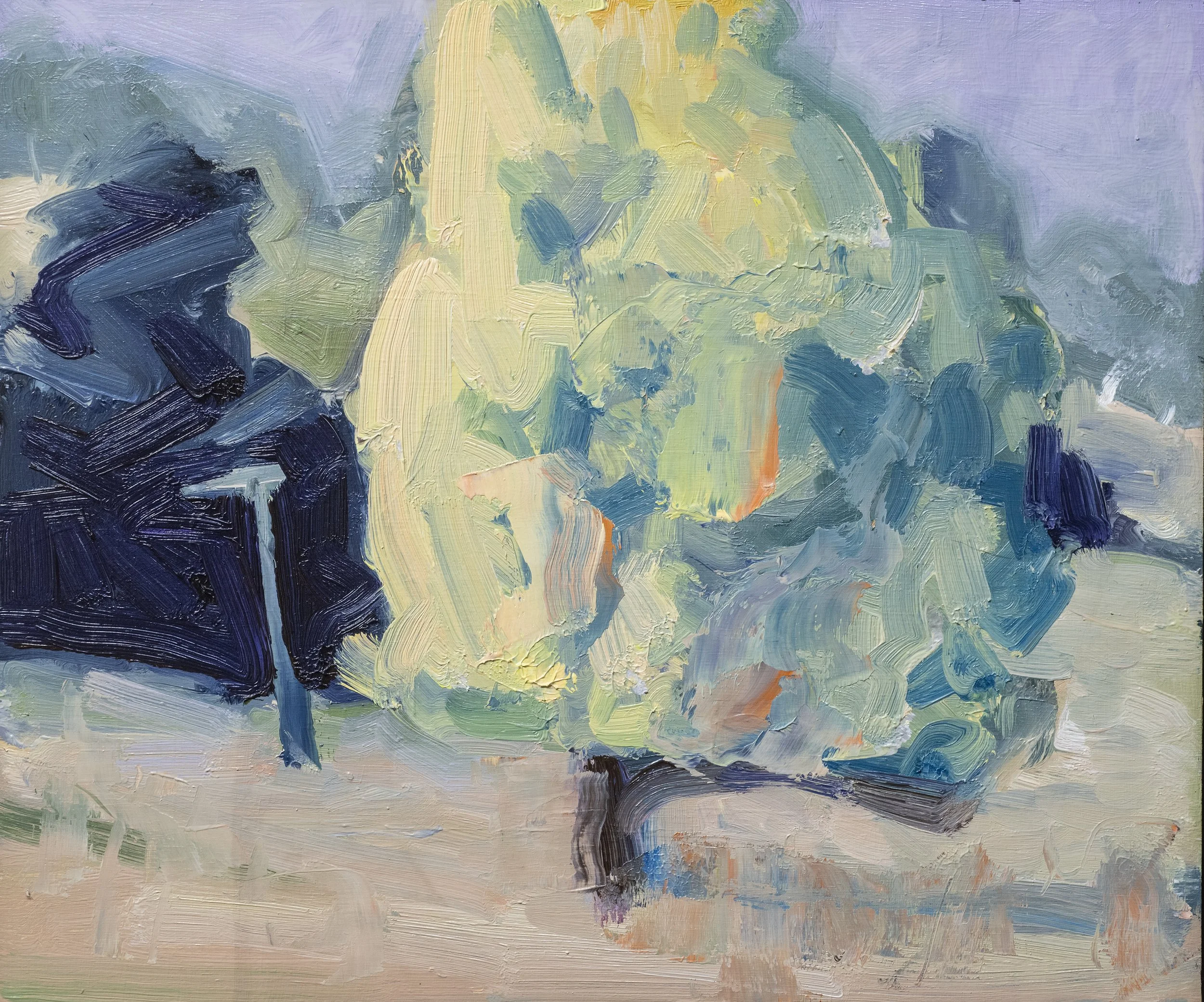 Autumn, Koonya (Tasmania) 2026, oil on board, 30.5 x 25 cm. $1950