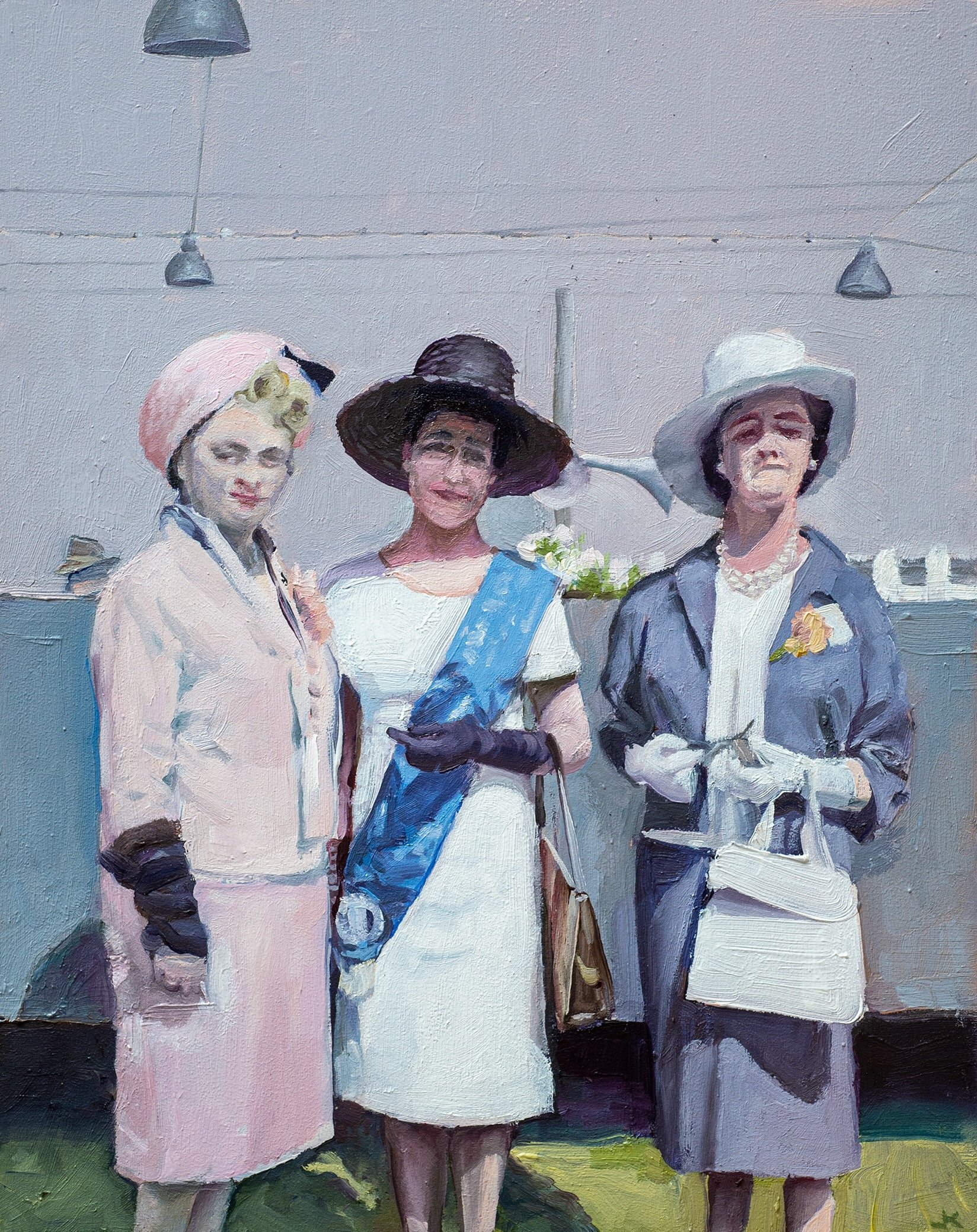 Best in show (Miss North West Tasmania 1963) 2023, oil on board, 25.5 x 20 cm. Private collection