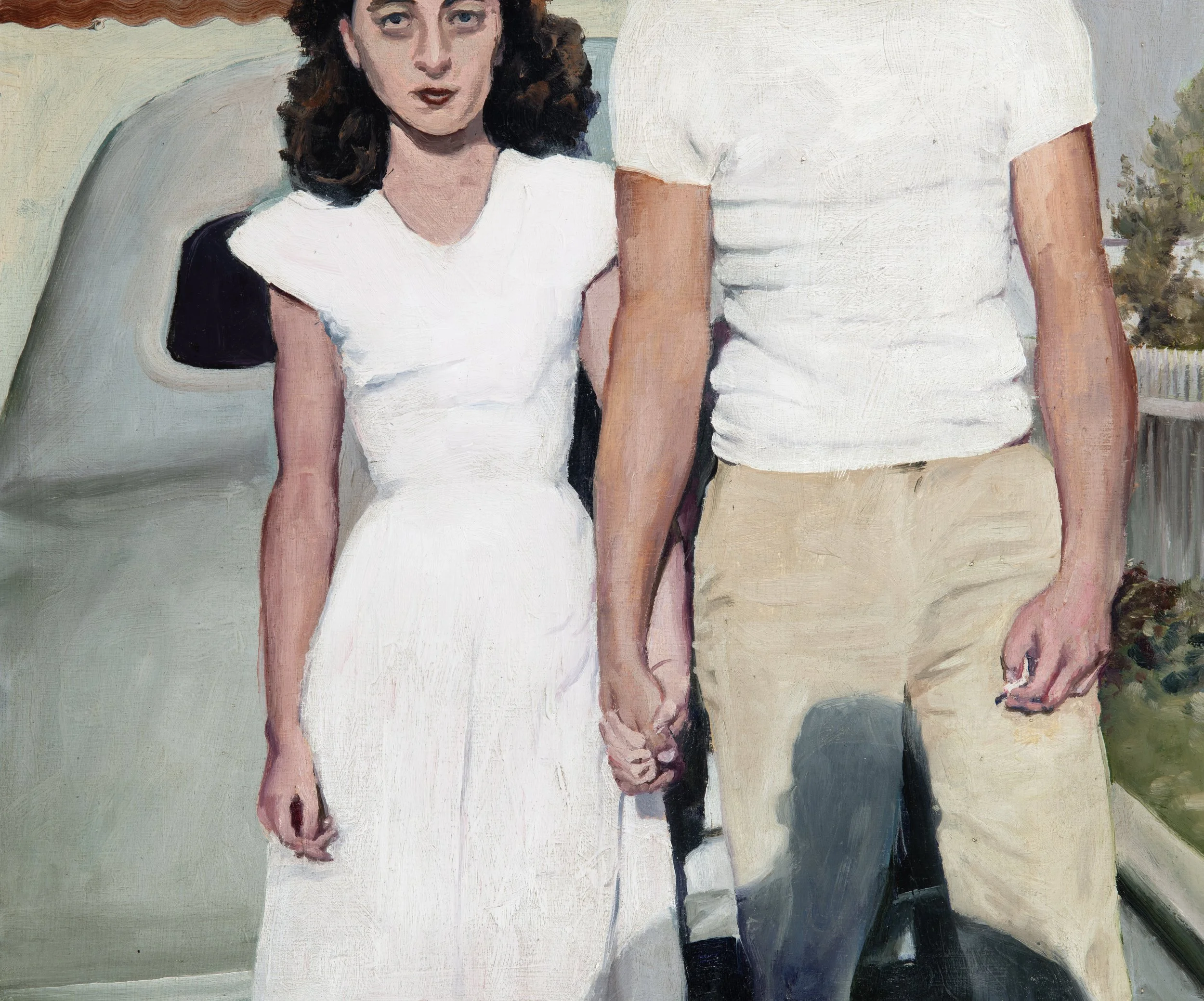 Inseparable 2026, oil on board, 30 x 25cm. Private collection