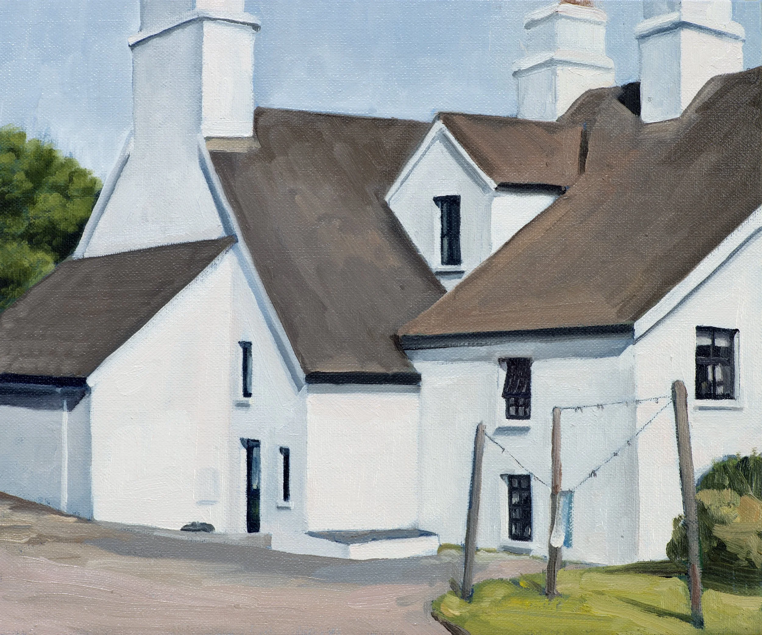 Westcove estate, Ring of Kerry, Ireland 2024, oil on linen panel, 30 x 25 cm. $1950 (framed)