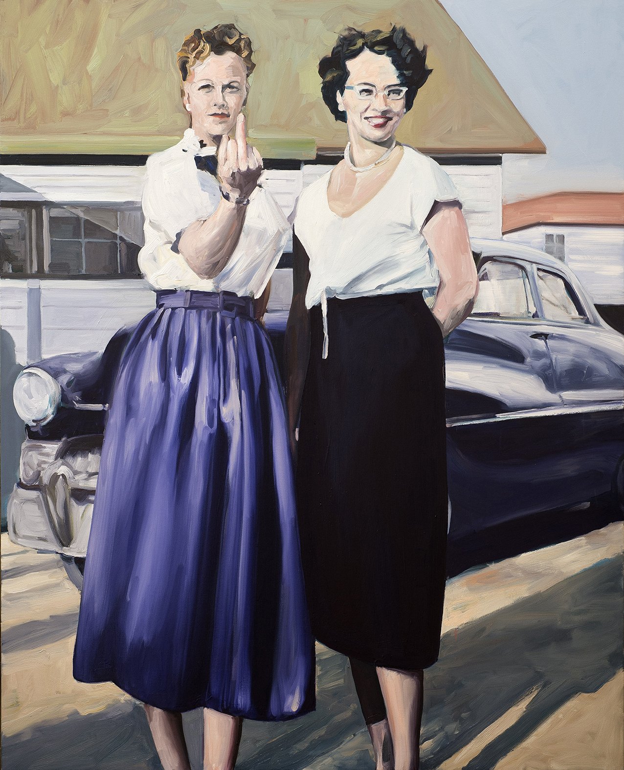 the finger 2021, oil on canvas, 152 x 122 cm. Private collection