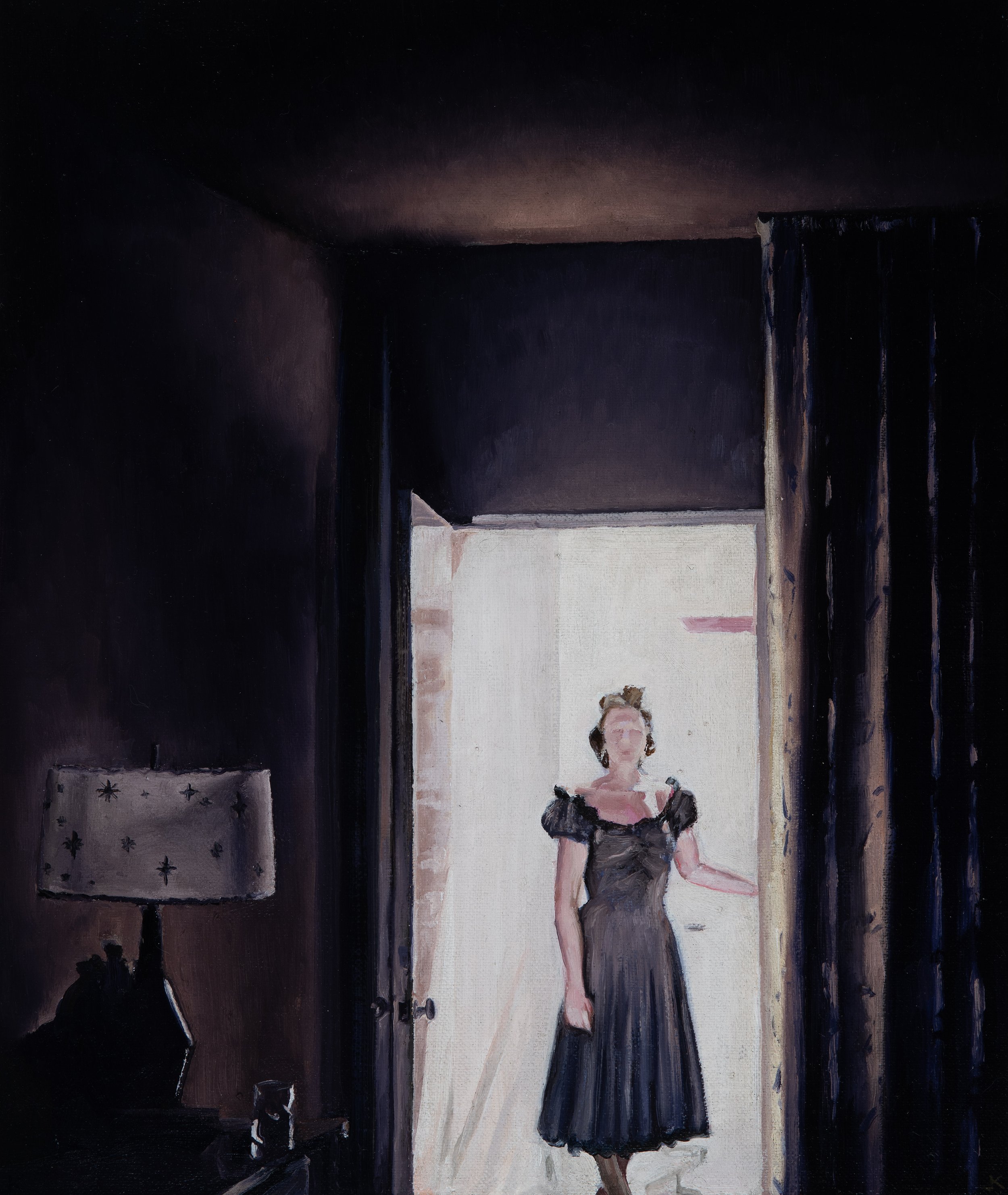 Threshold 2026, oil on linen (mounted on board), 30 x 25 cm.