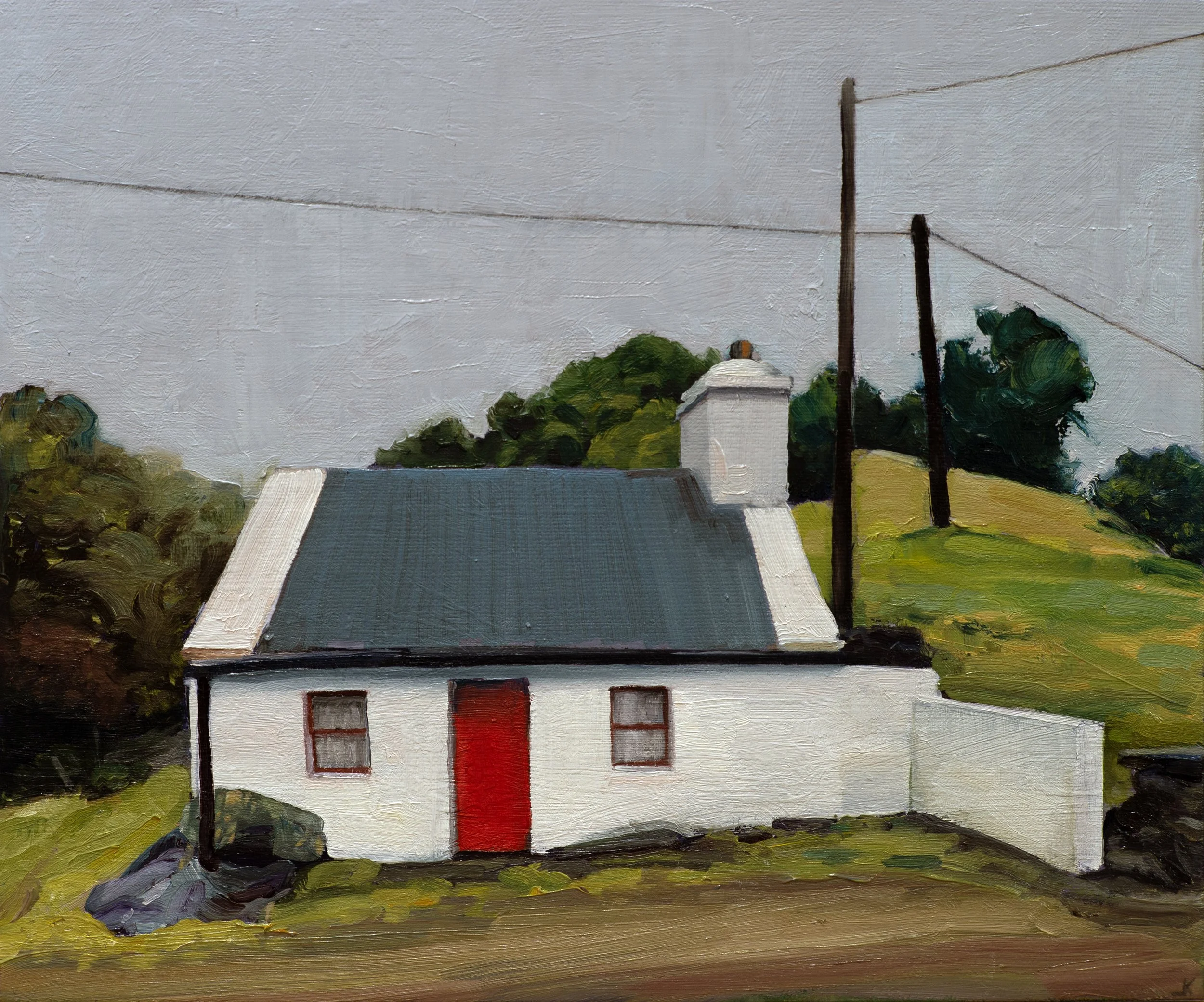 Ballingeary, County Cork, Ireland 2024, oil on linen panel, 30 x 25 cm. $1950 (framed)
