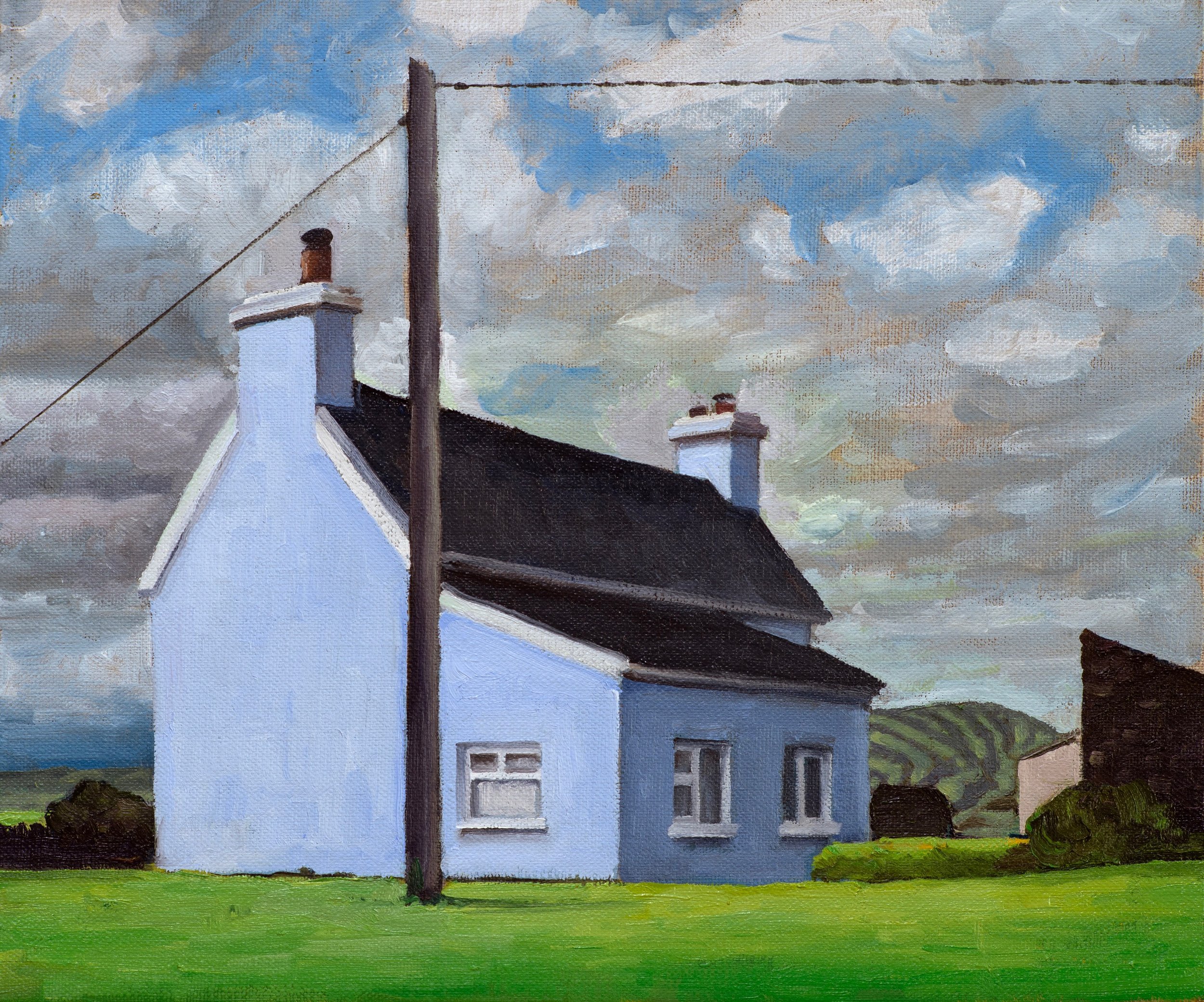 Castlecove #7 2024, oil on linen panel, 30 x 25 cm.