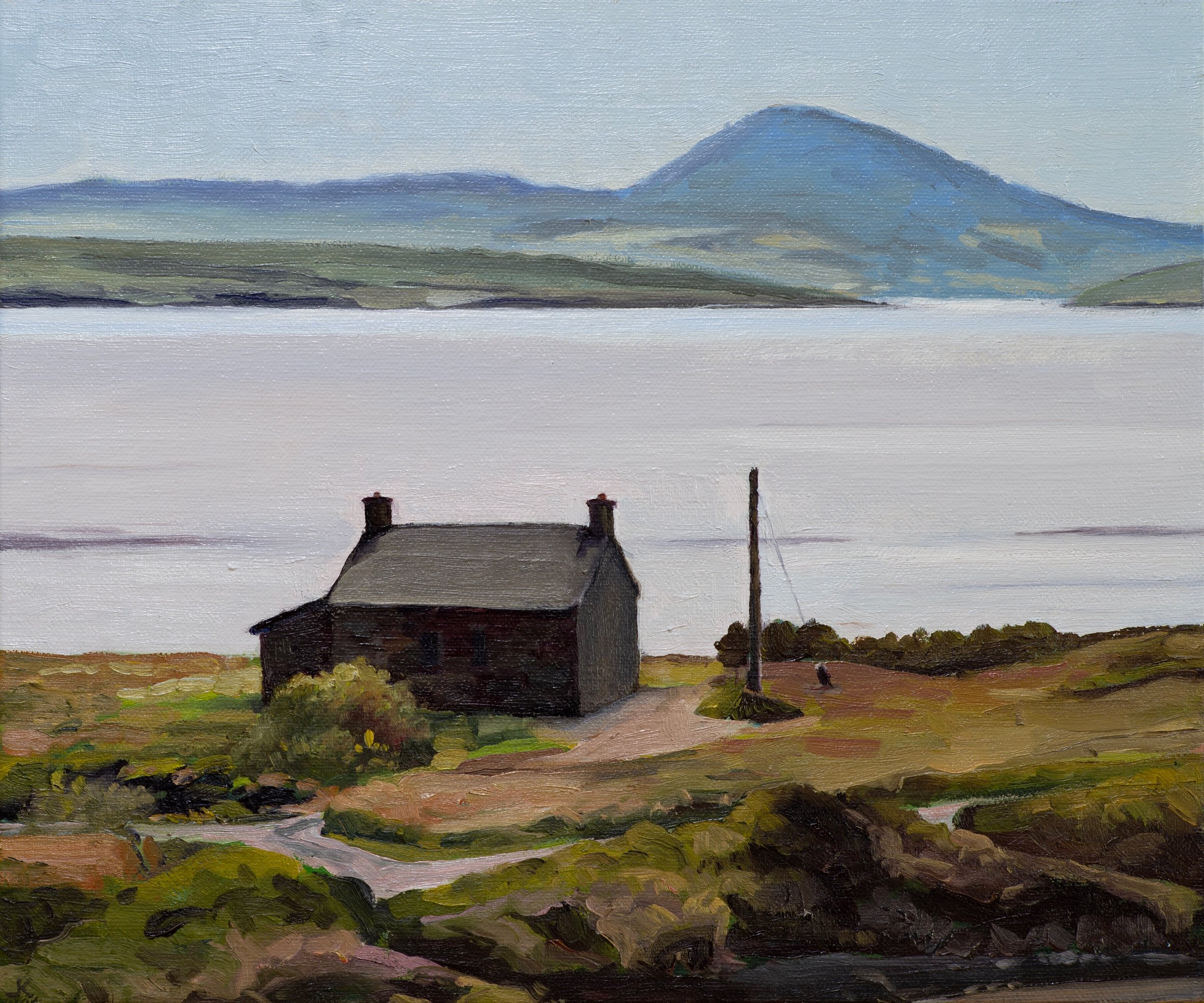 Kenmare Bay 2024, oil on linen panel, 30 x 25 cm.