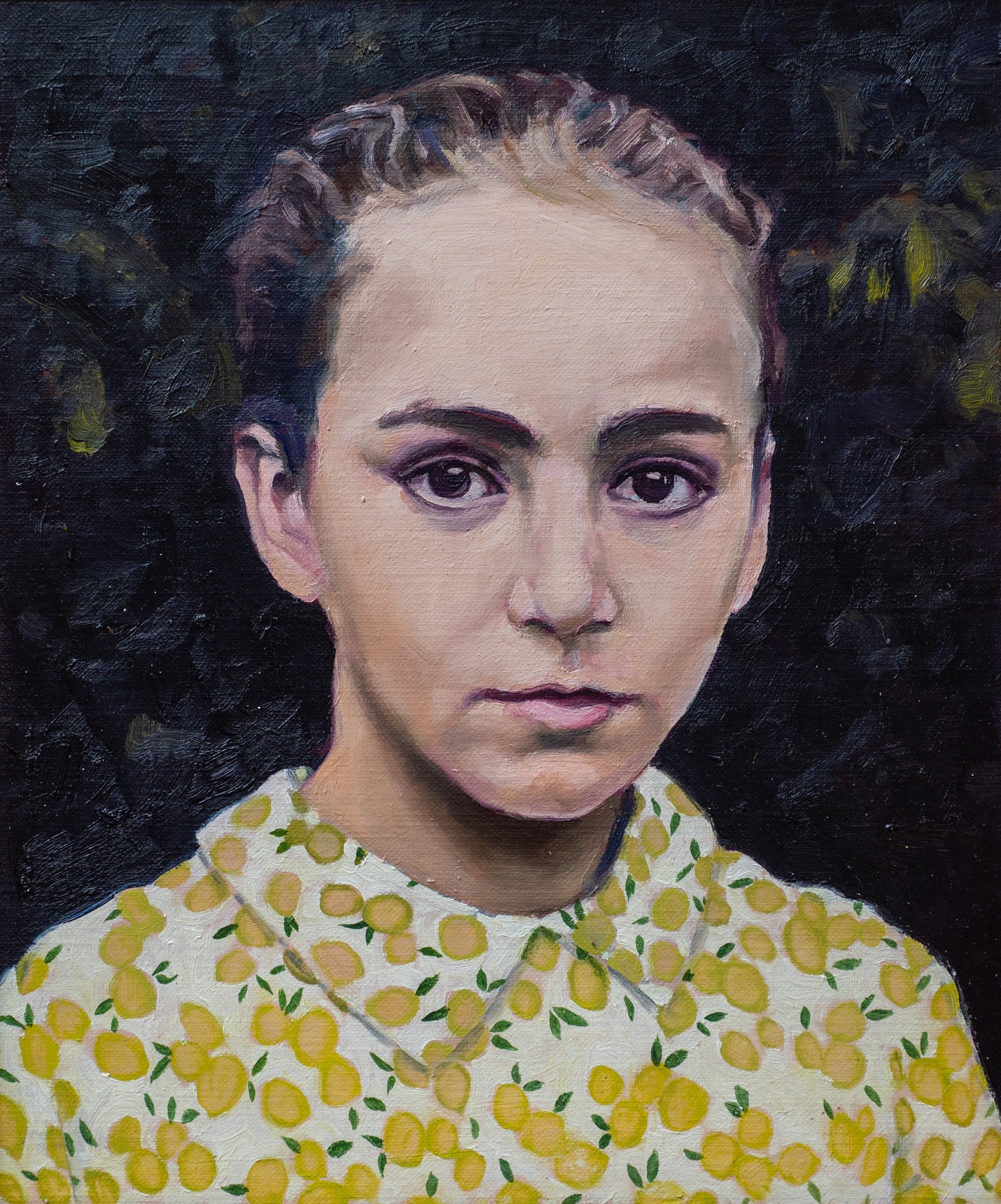 Girl unknown 2023, oil on linen panel, 30.5 x 25 cm. Private collection