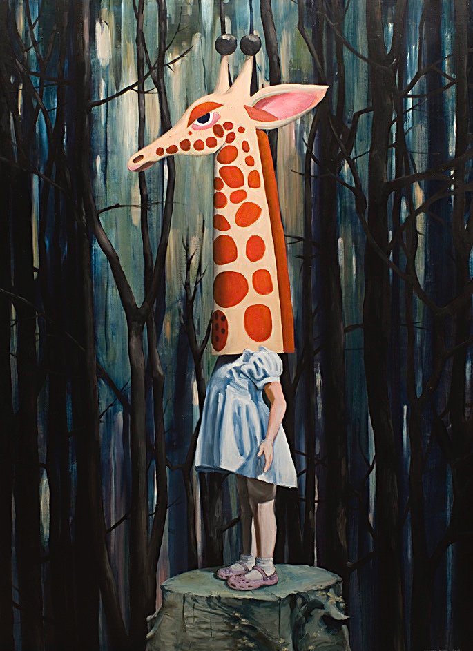 Crocs in socks 2013, oil on canvas, 150 x 120 cm. Private collection