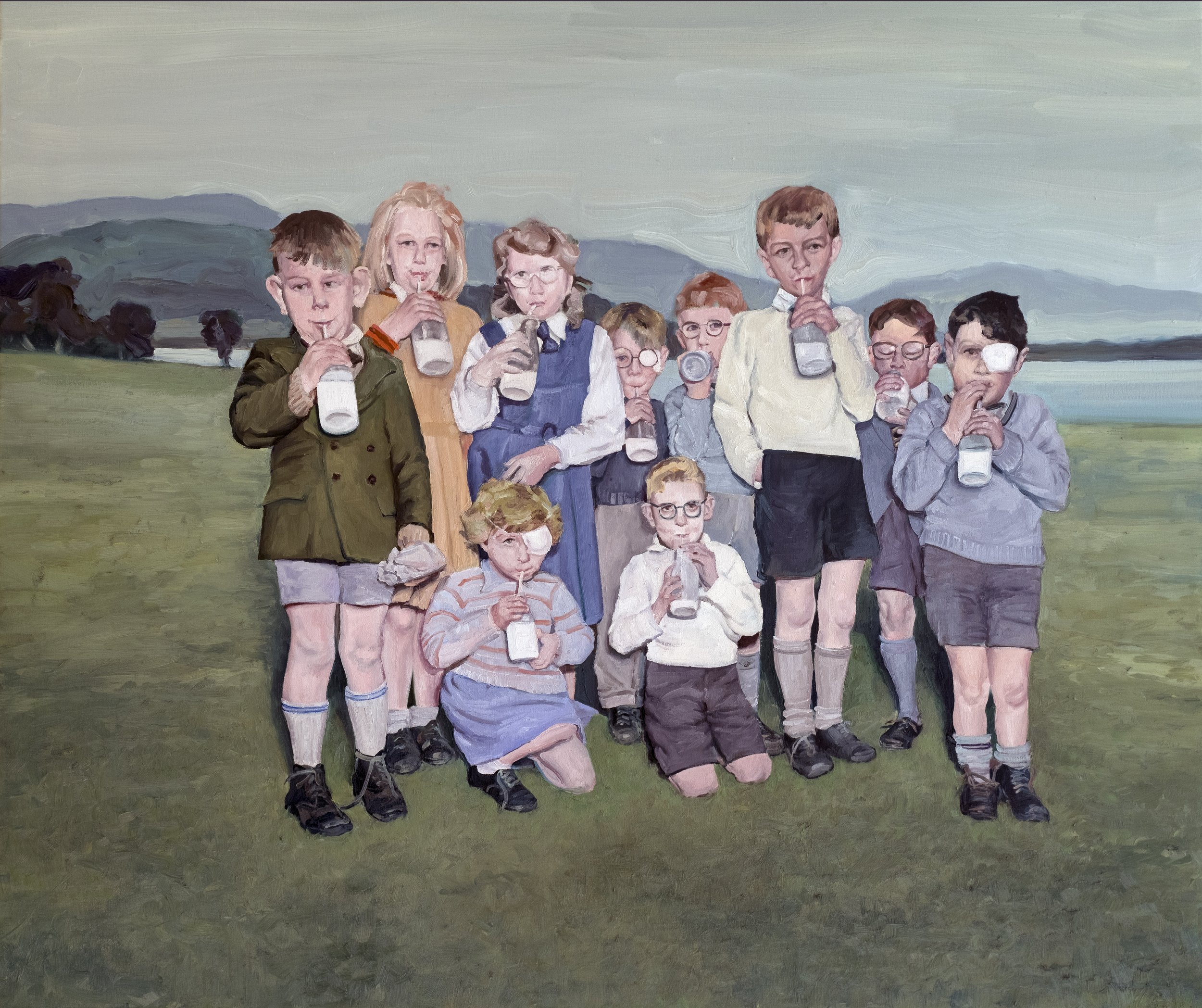 Milk 2024, oil on canvas, 107 x 92 cm. Private collection