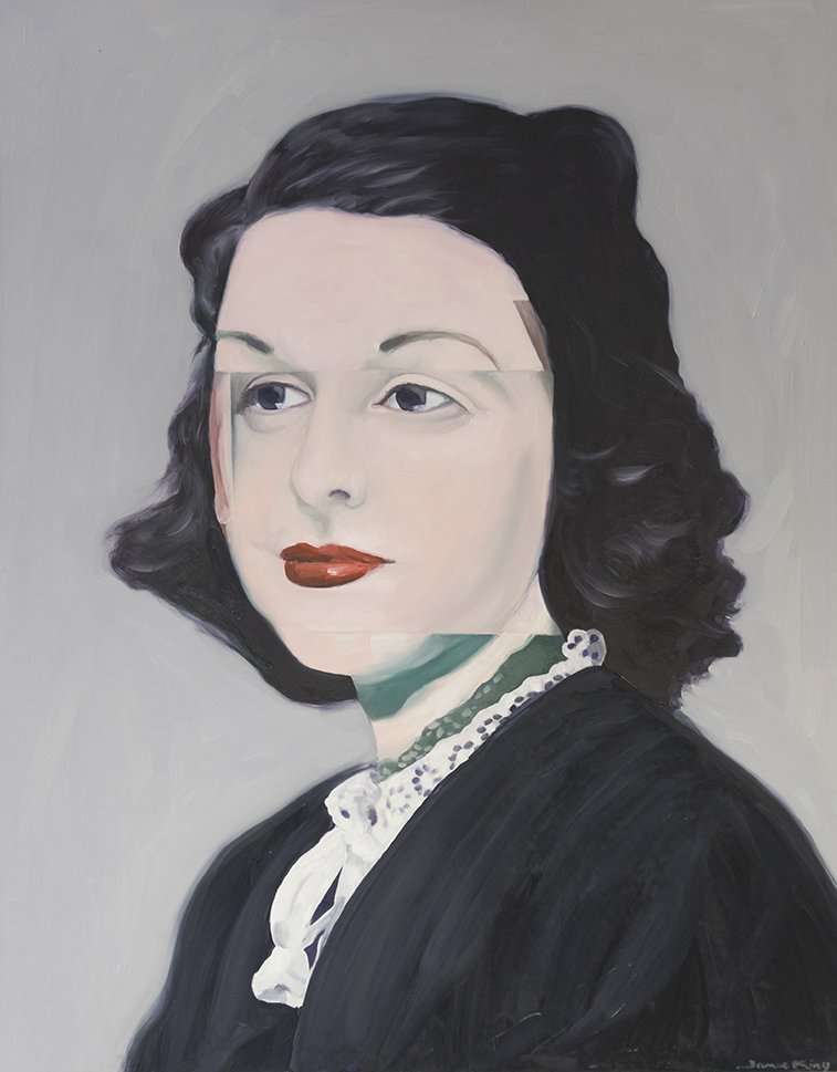 Identikit #1 2016, oil on board, 75 x 60 cm. Private collection