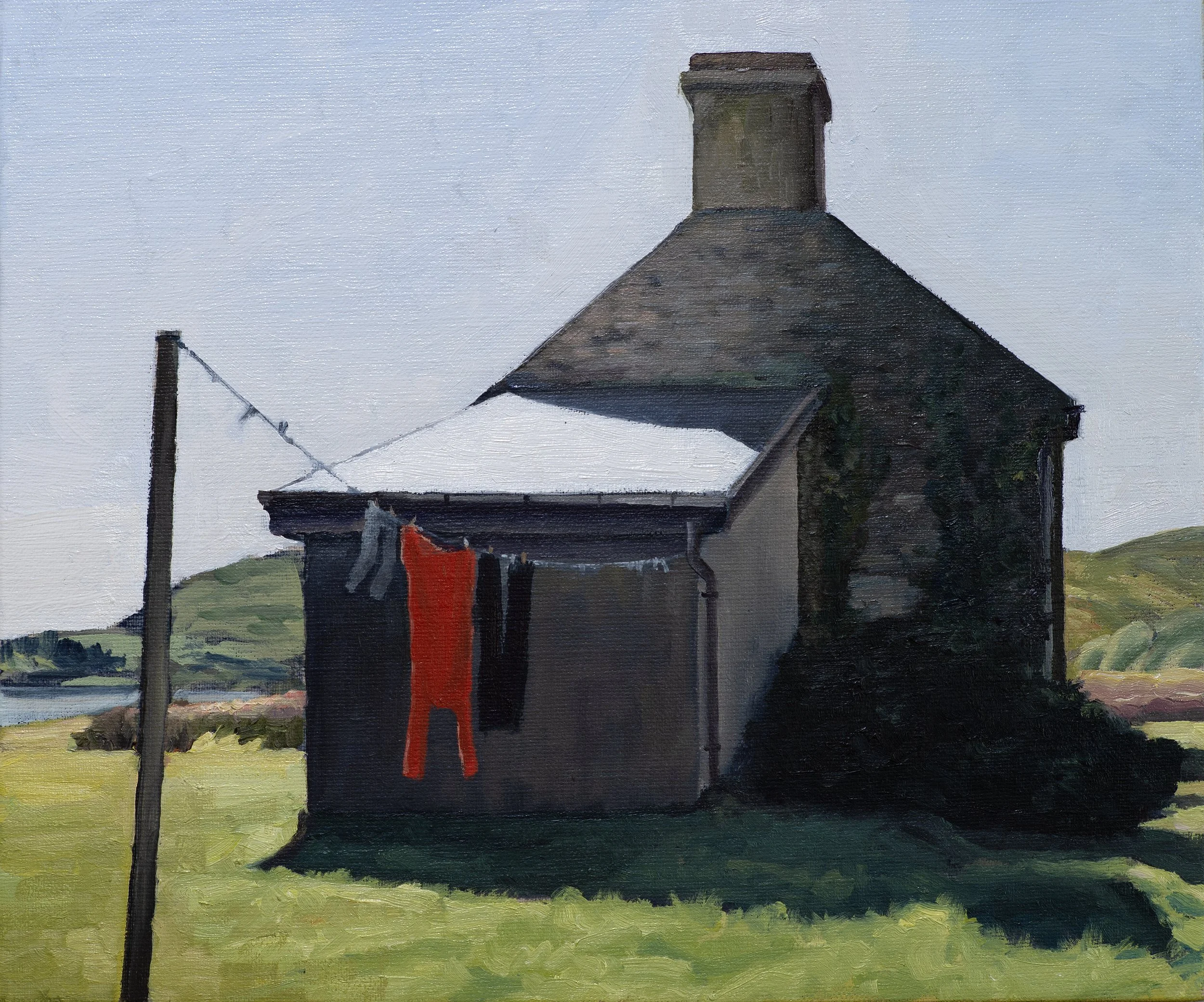 Castlecove #2, Ring of Kerry, Ireland 2024, oil on linen panel, 30 x 25 cm. $1950 (framed)