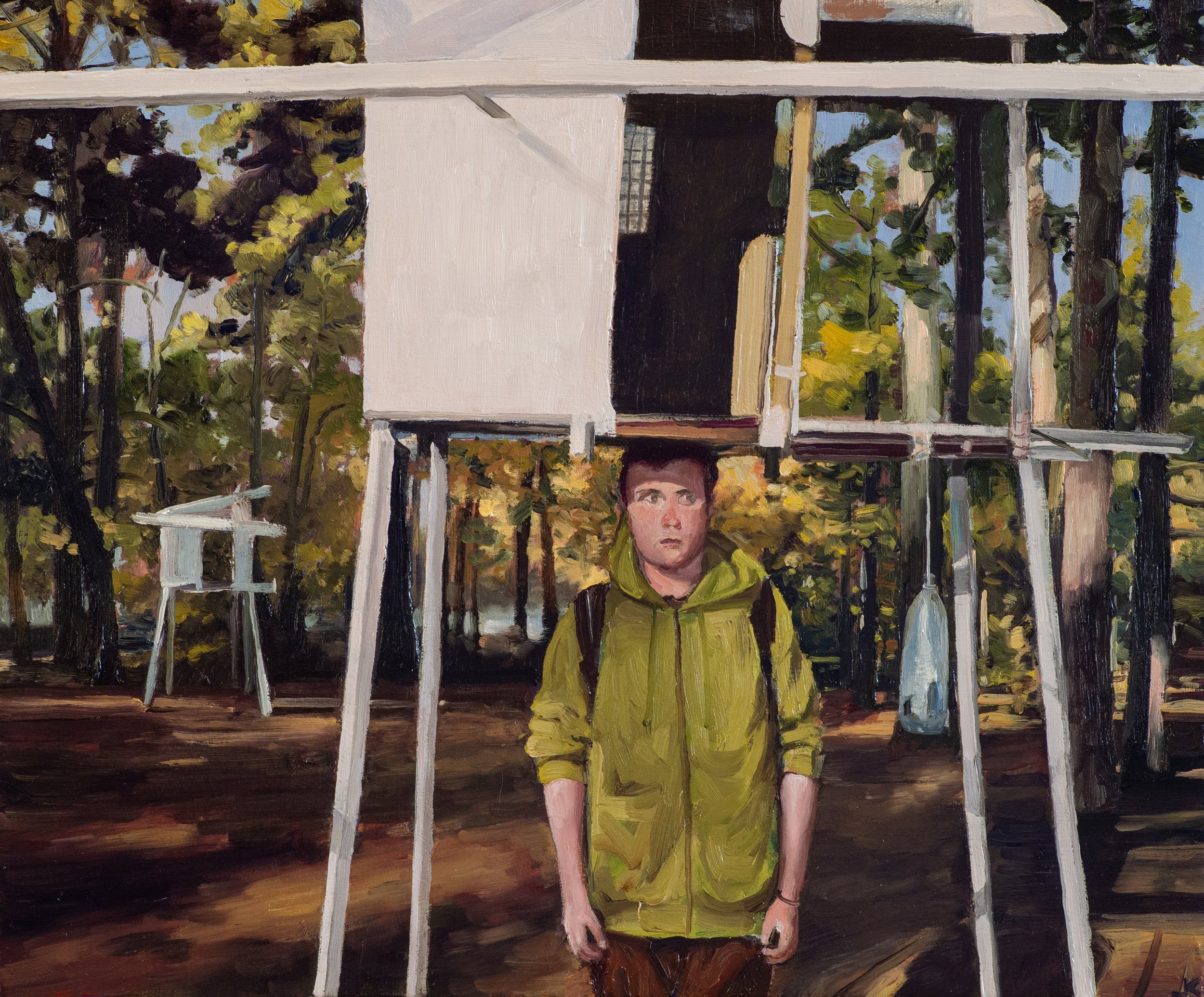 Housing crisis 2024, oil on board, 30 x 25 cm.
AU$1950