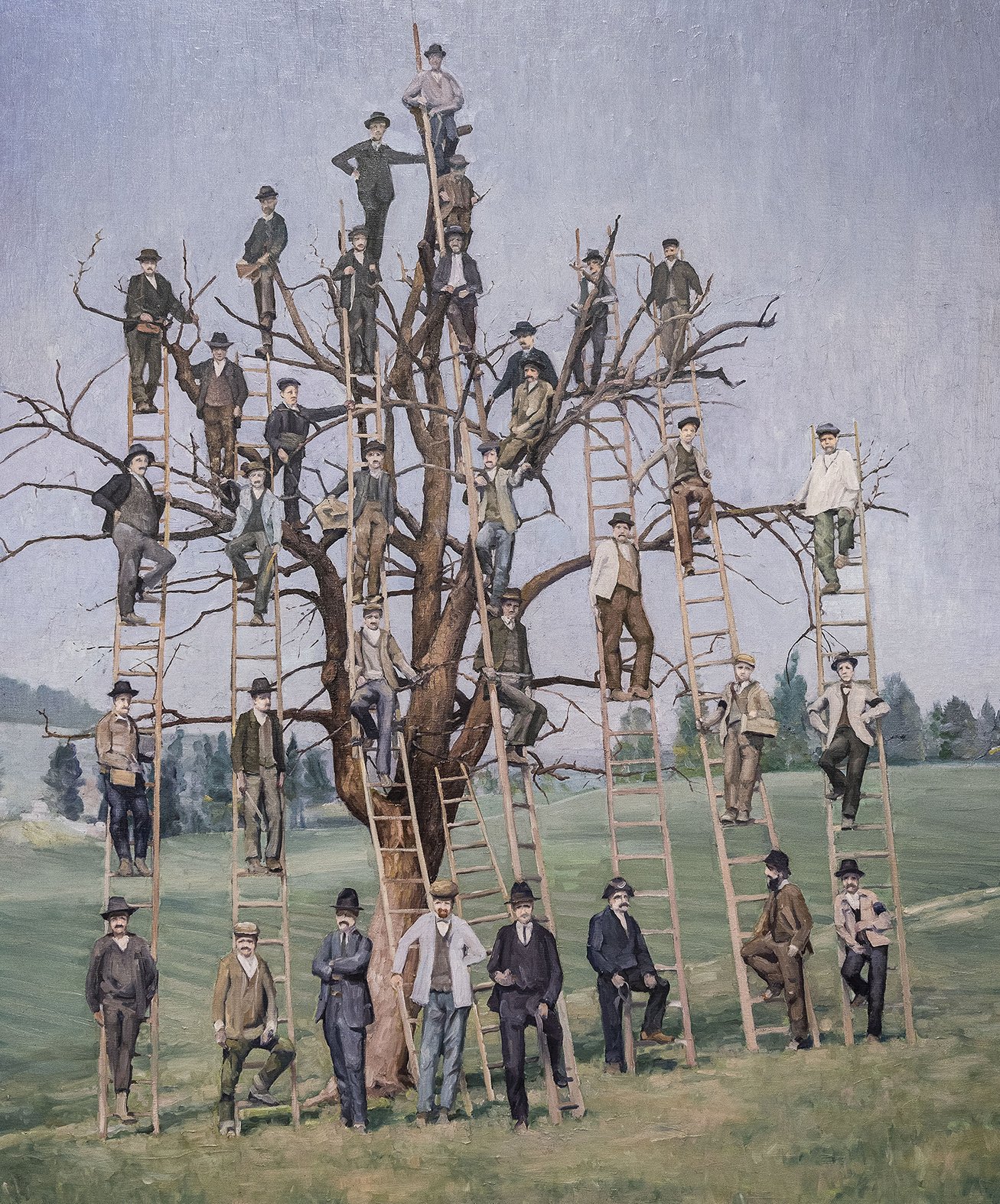 The Arborists 2019, oil on canvas, 110 x 95 cm. Private collection