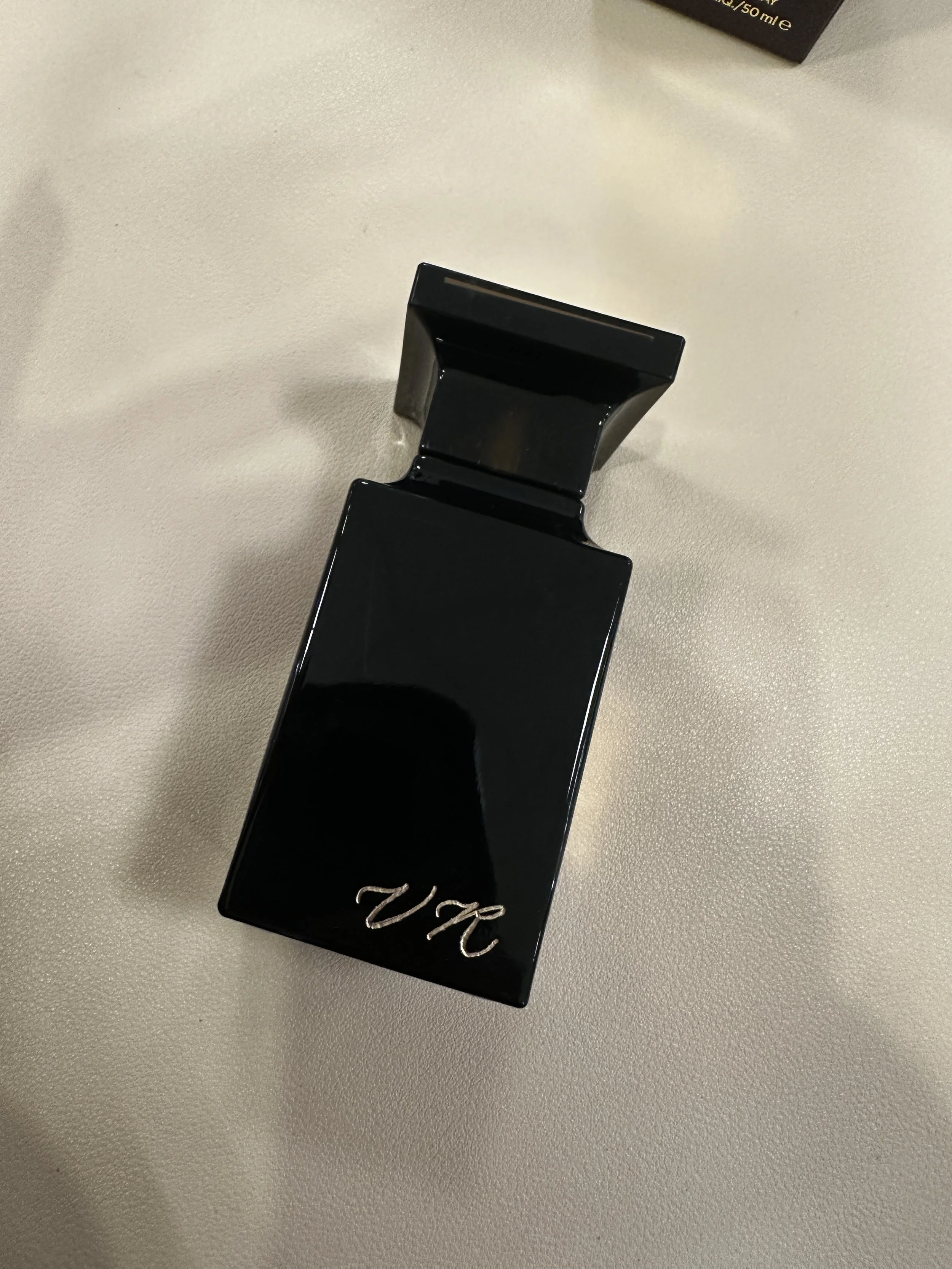Studio Sasha Los Angeles Calligrapher and Engraver Tom Ford Perfume Engraving.JPG