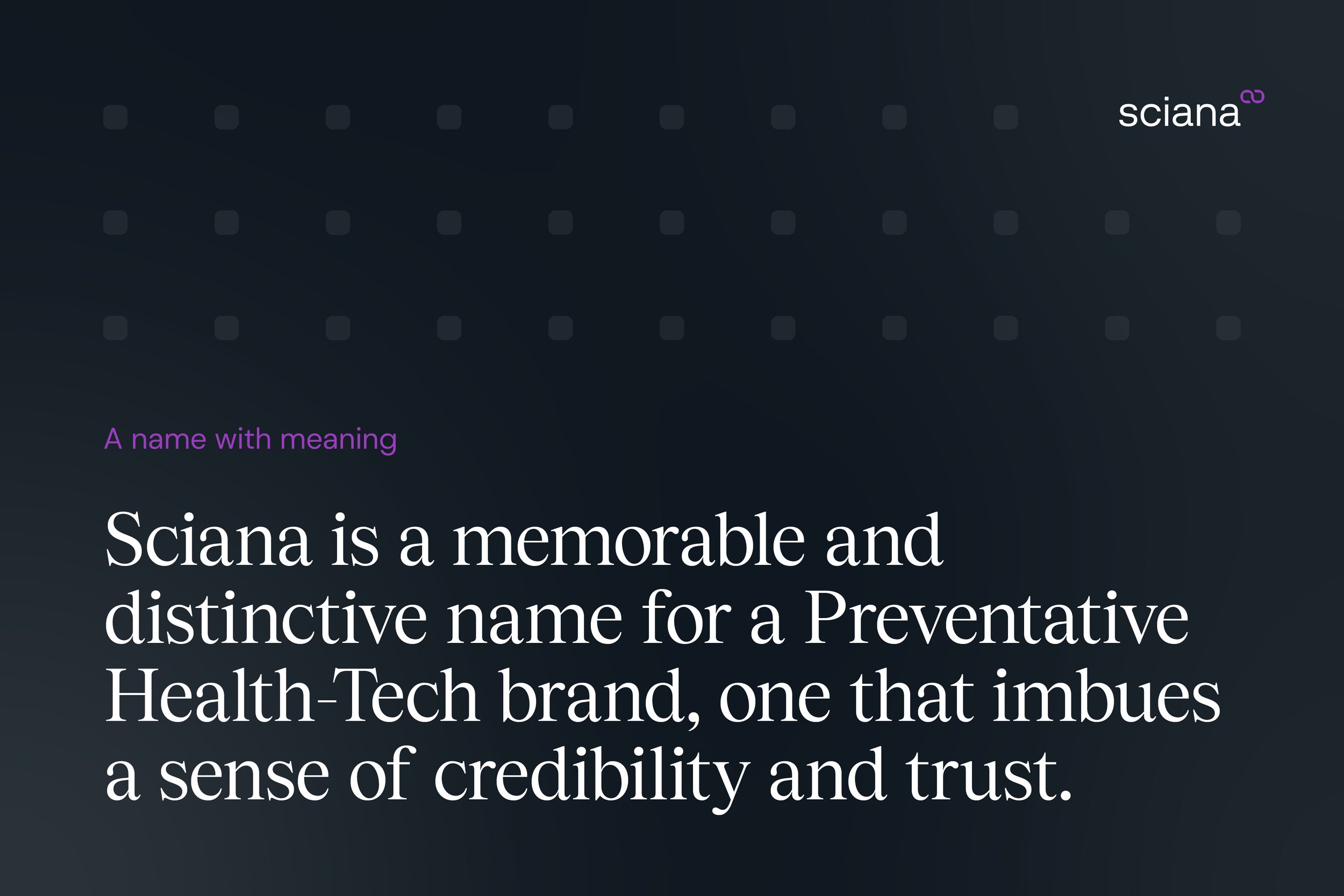 Sciana Brand Creation Healthcare + Professional Services + Technology + Start-up 9