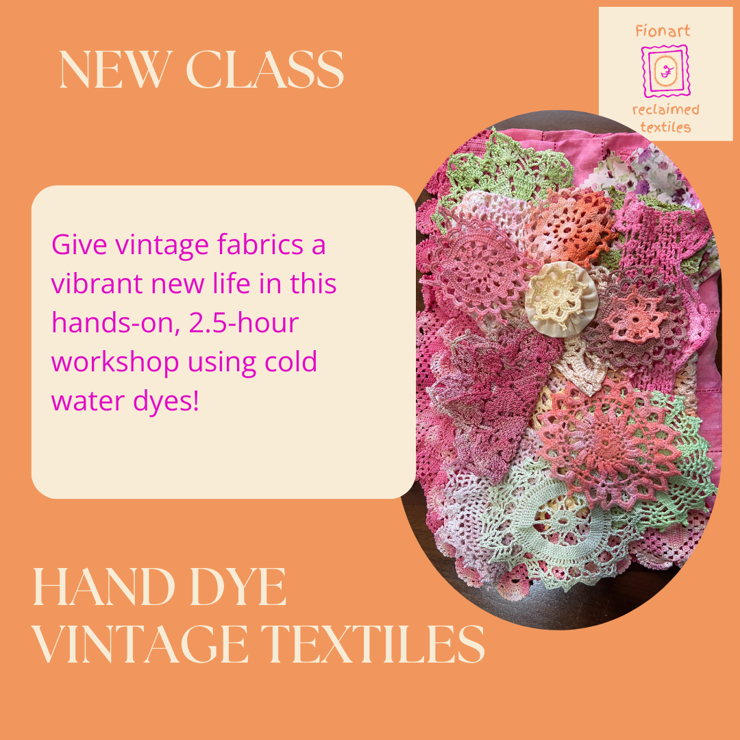 Hand dye textiles class