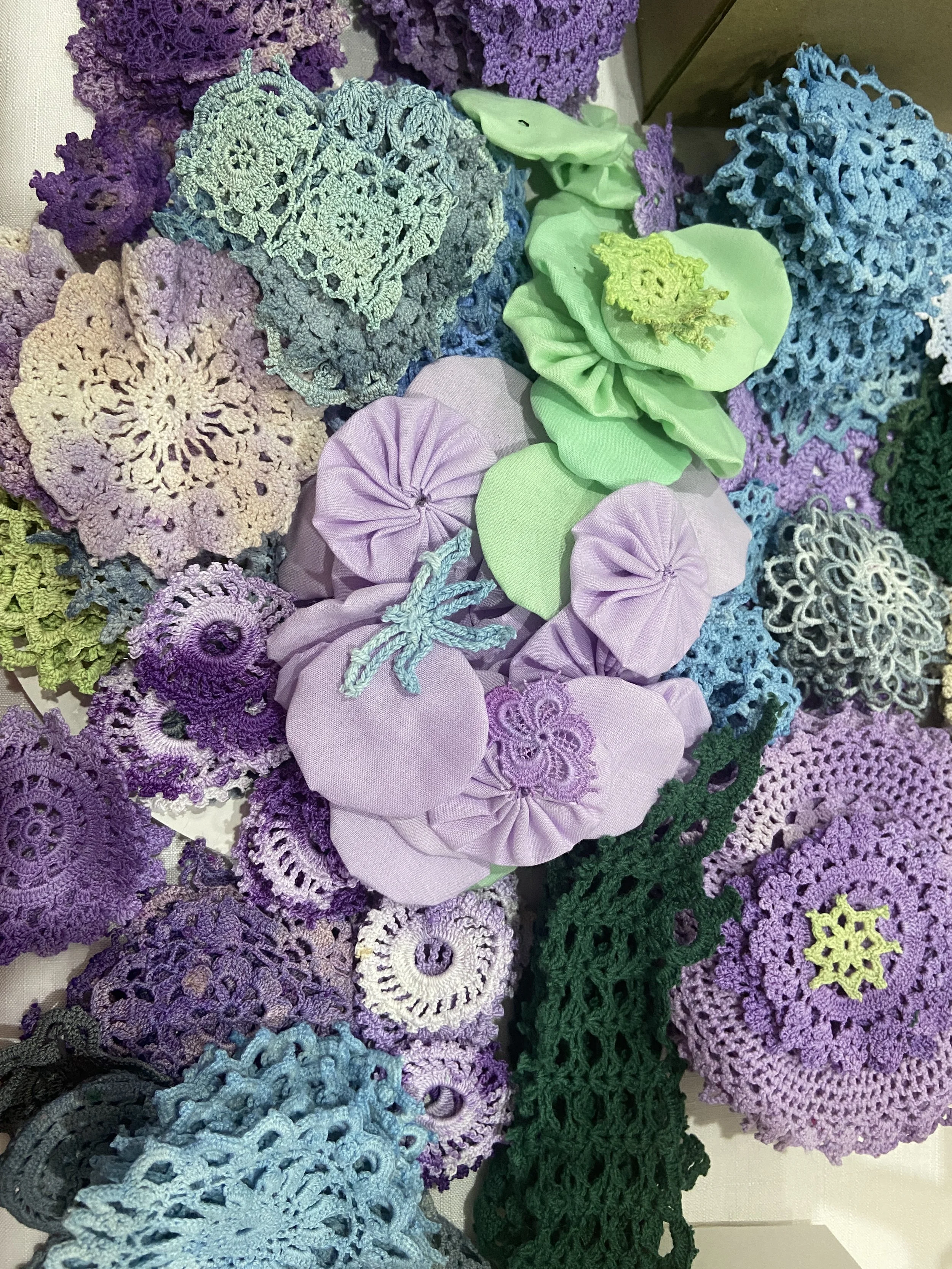 'Eucalyptus leaves' hand dyed textile pack