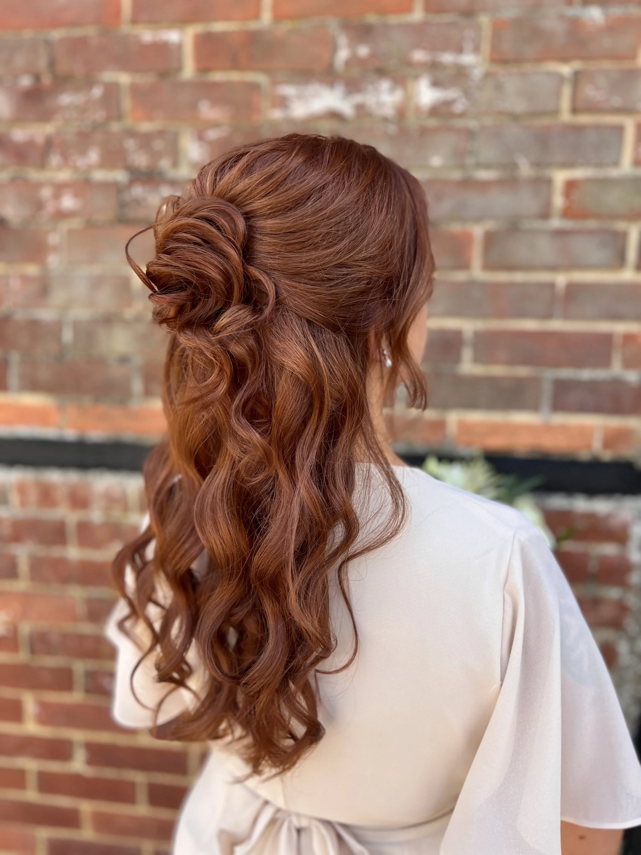 Bridal half-up hair inspiration