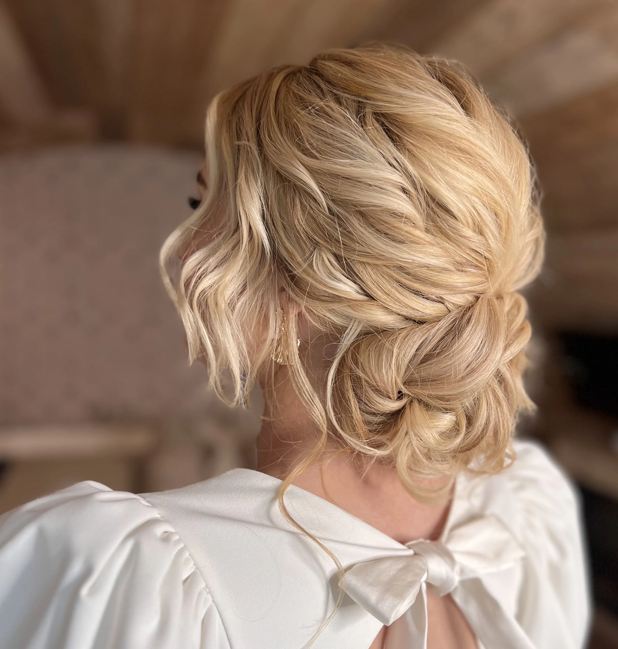 Bridal up-do style