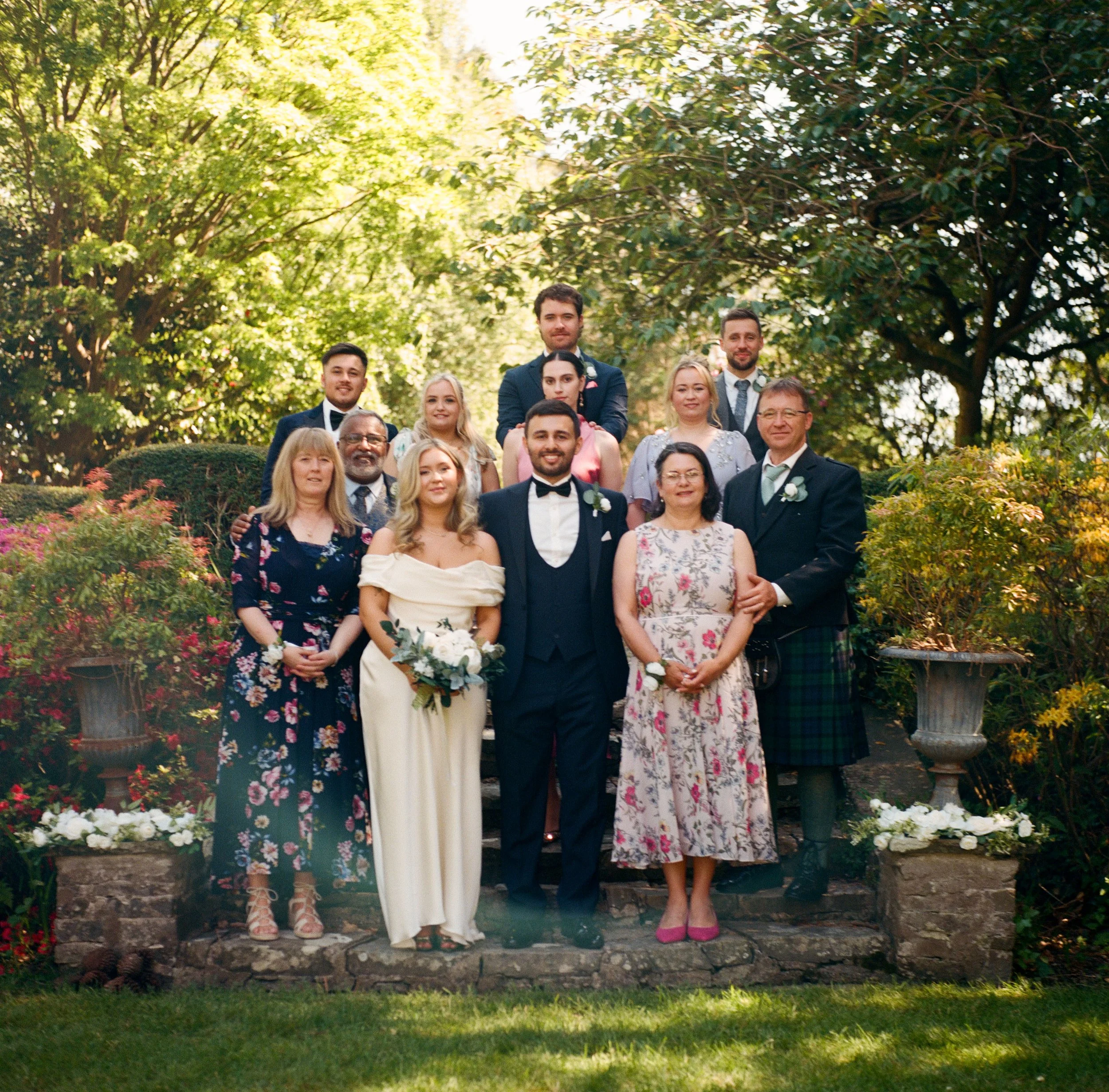 Wedding family portraits