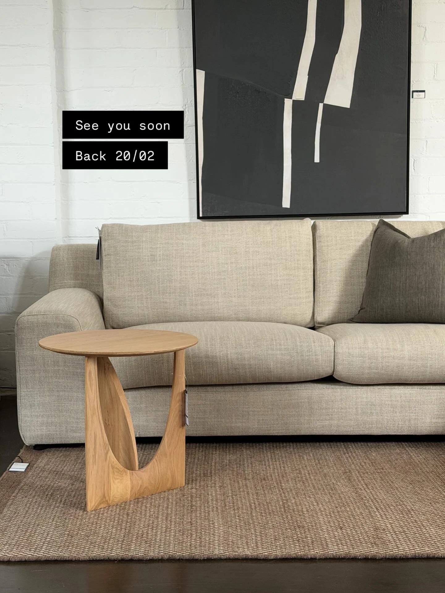 Taking a short break 🩶
The showroom&rsquo;s closed until 20/02, but we&rsquo;re still on email and the online store is open 24/7. 
Thanks for your patience - back soon.