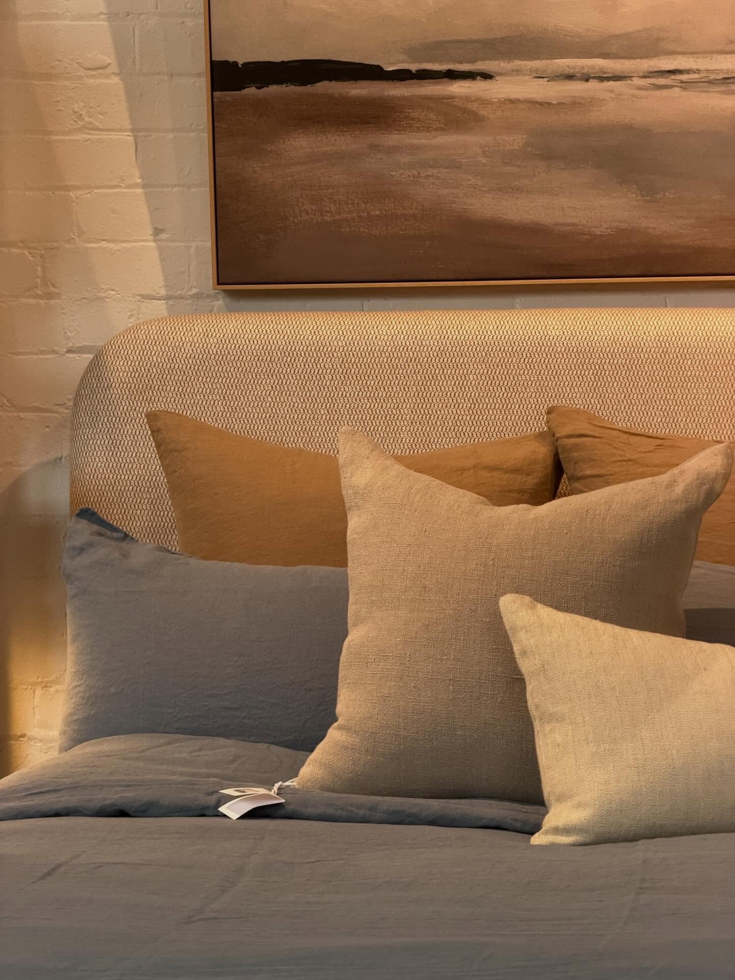 Slow mornings start here ☕️.

1. Find your style.
2. Choose your fabric.
3. Make it yours.

Jade Bed &mdash; Melbourne made, made to order.