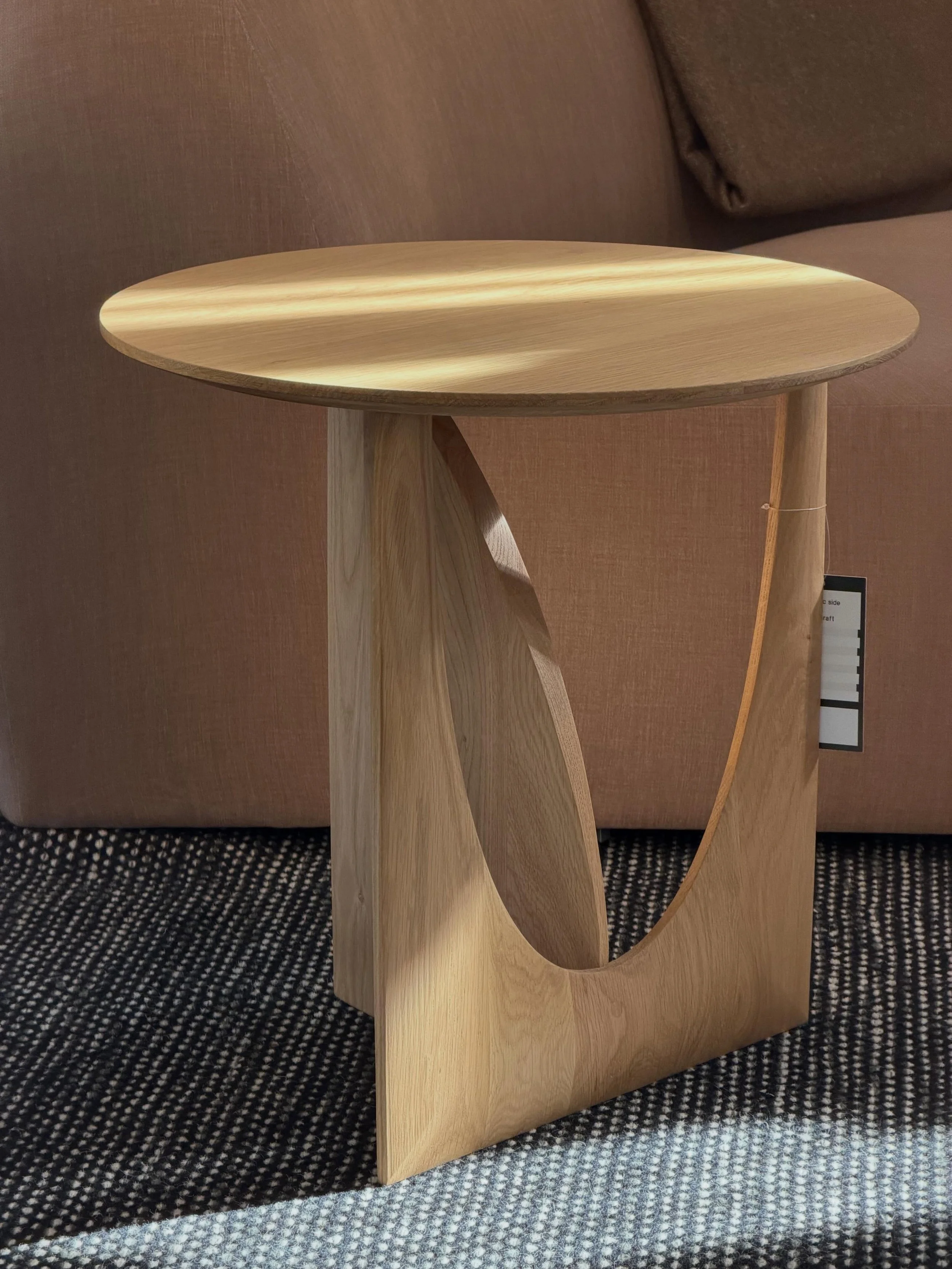 The Geo Side Table by Ethnicraft is a sculptural piece that also functions as a side table.

Beautiful in form. Practical by design.