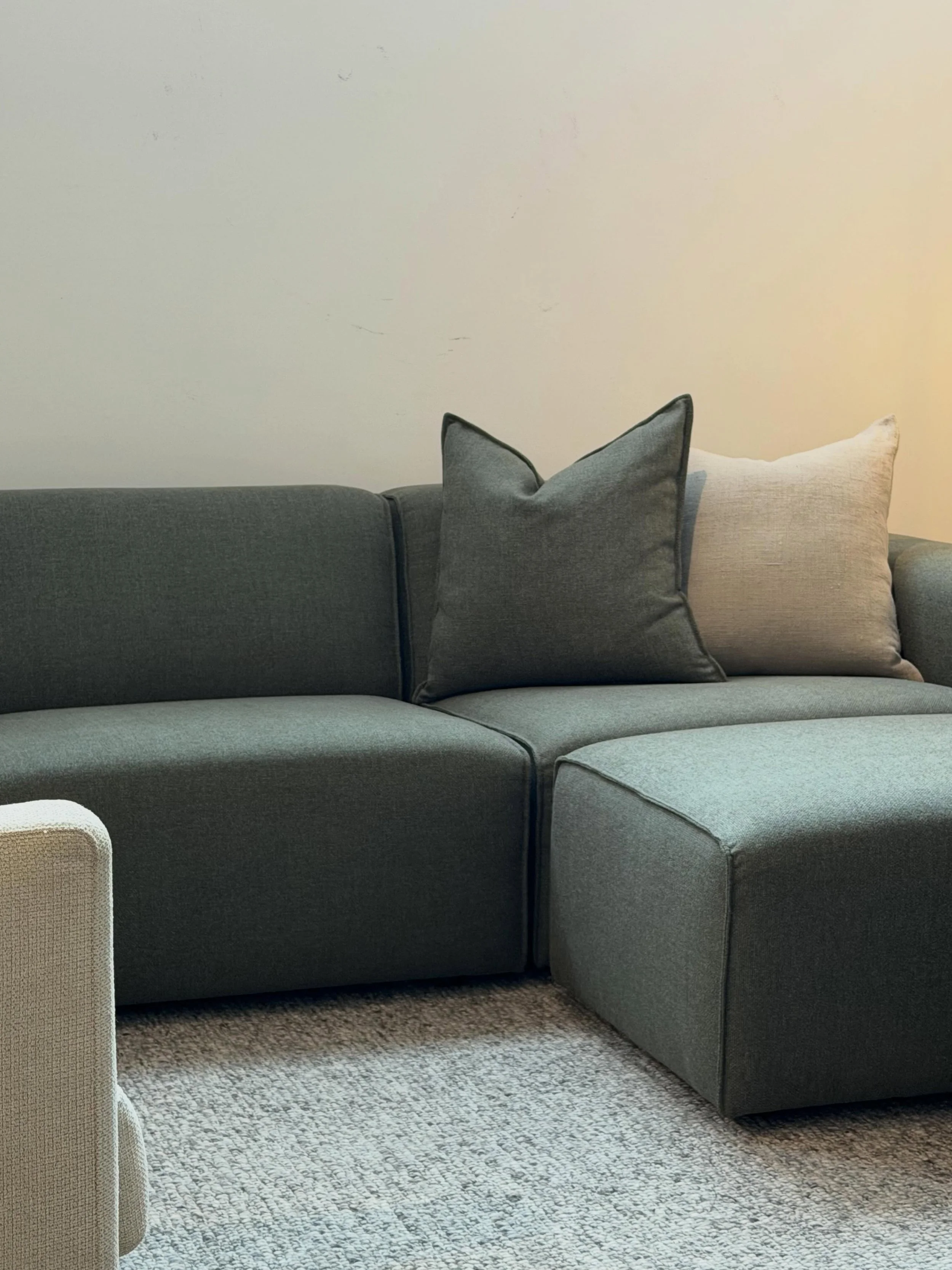 More flexibility can mean a few more joins. But we think it&rsquo;s worth it. Made in Melbourne.

Bloc Sofa.