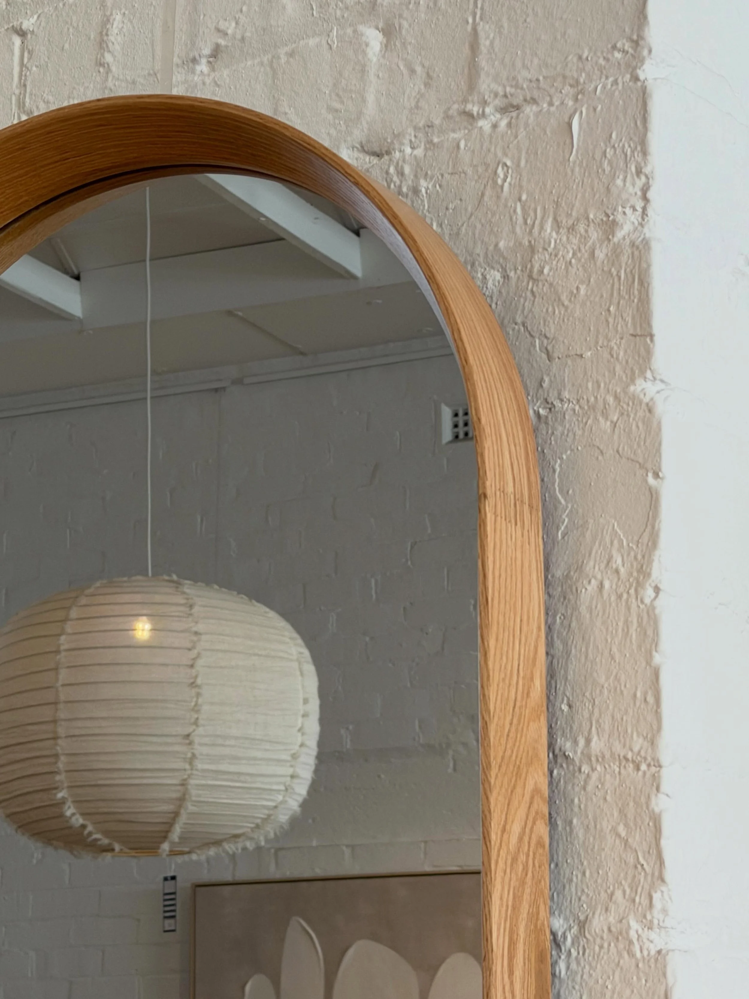 Simple, warm and timeless, adding depth and character to the space.

Loki Oval Mirror.