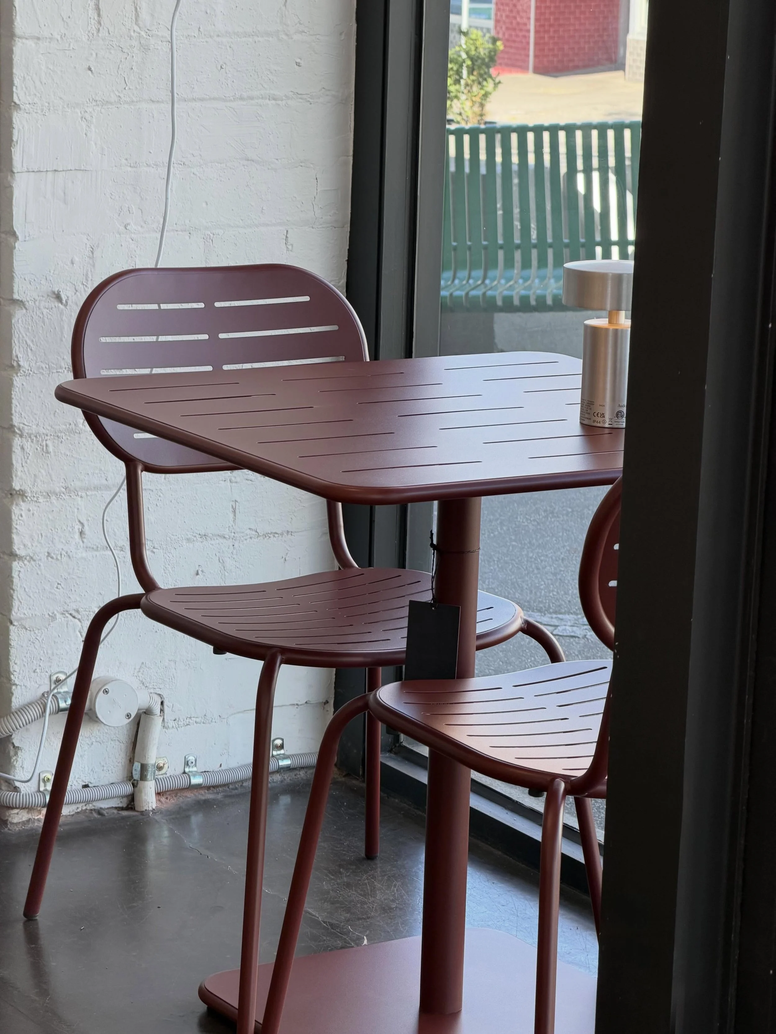 Ready for spring. A simple form with a warm, understated colour.

Terrace Outdoor.