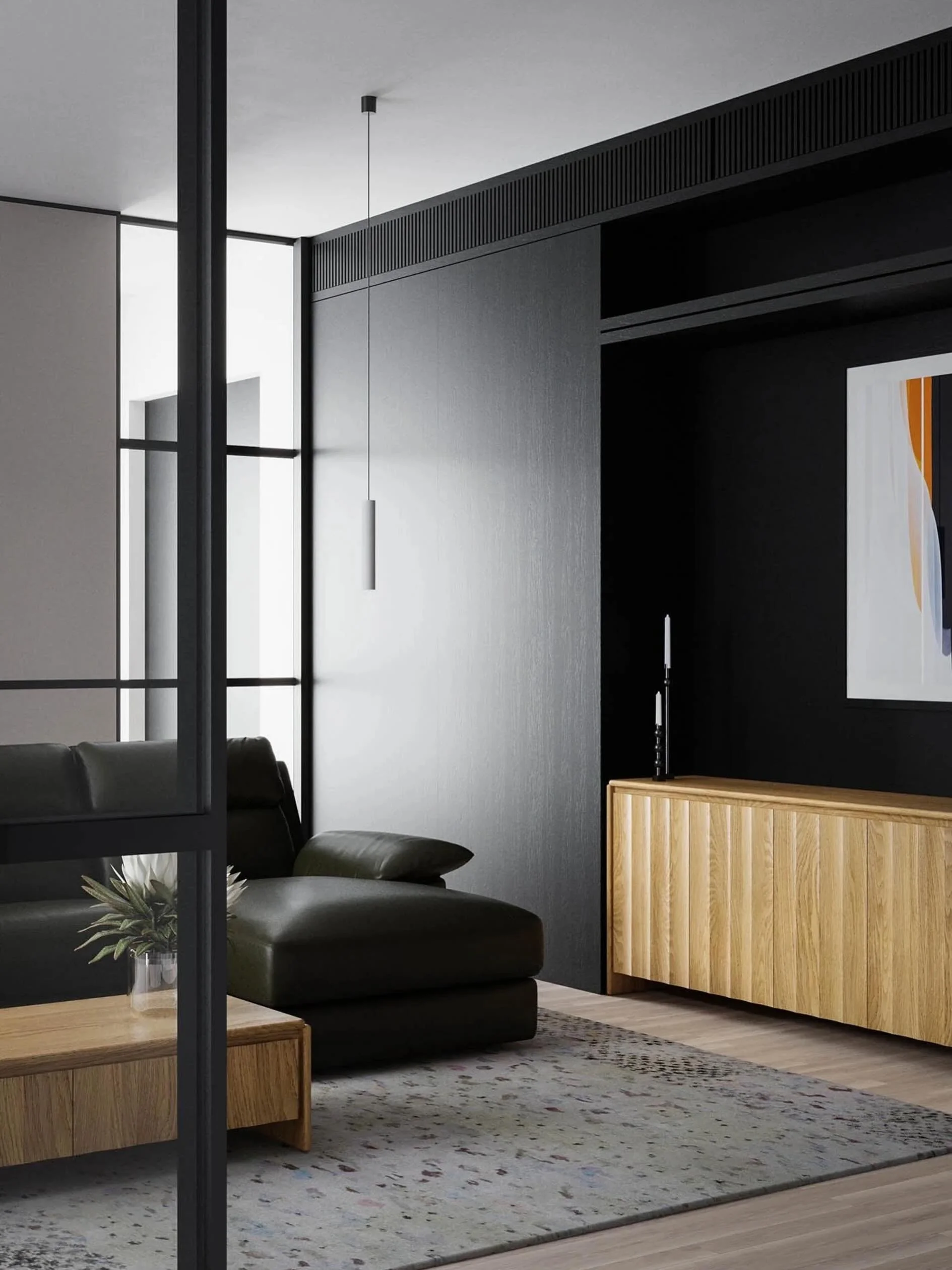Nothing fancy. Just plenty of storage, with textured doors that add a little something extra.

Bond Sideboard.