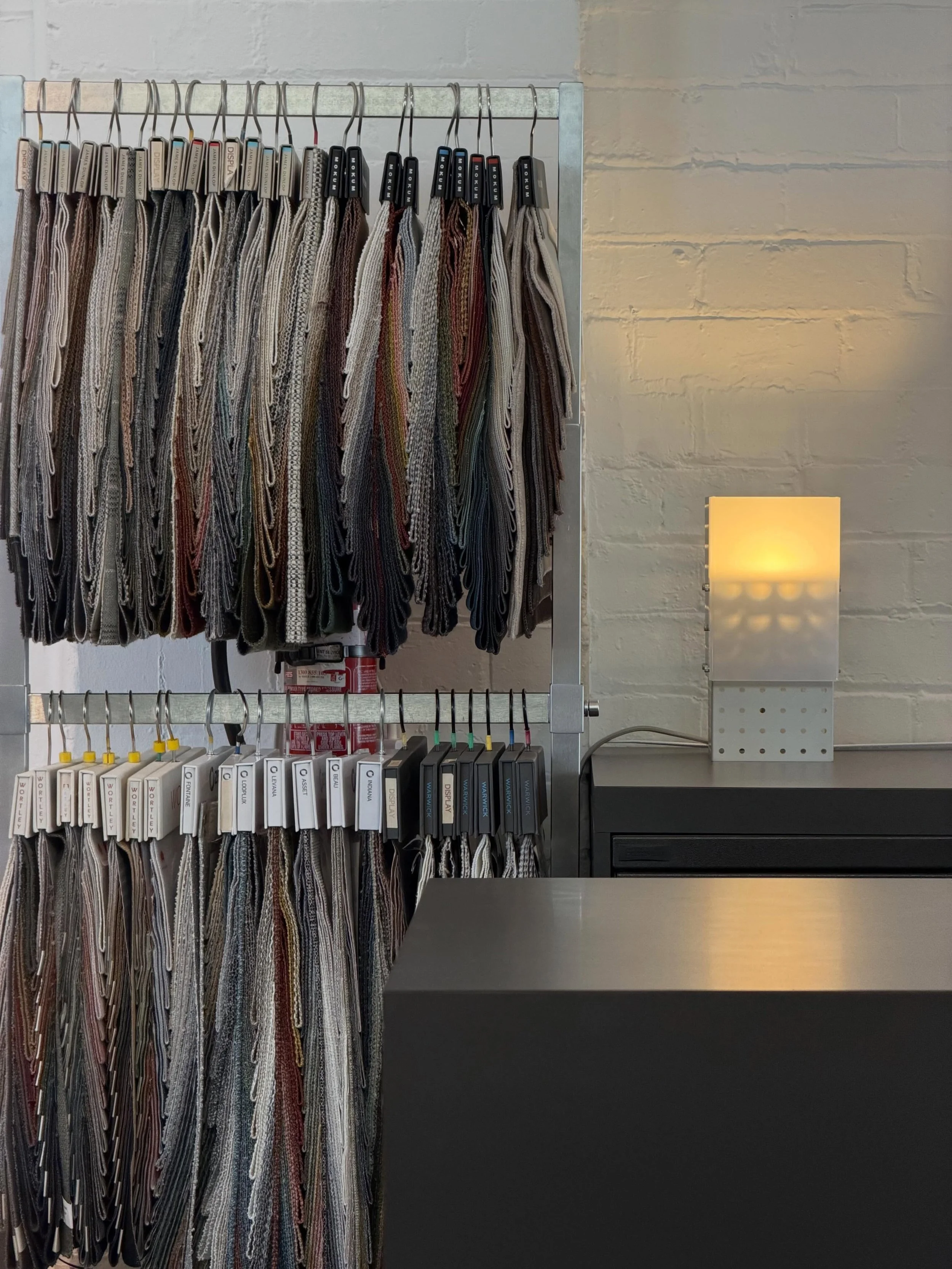 A considered selection of fabrics, chosen to work beautifully across our custom pieces. Making it easier to find the right fit for your space, without feeling overwhelmed by choice.