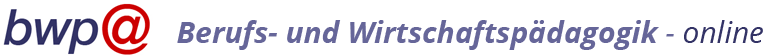 Logo mit Text 'bwp@ Beruf- und Wirtschaftspädagogik - online'