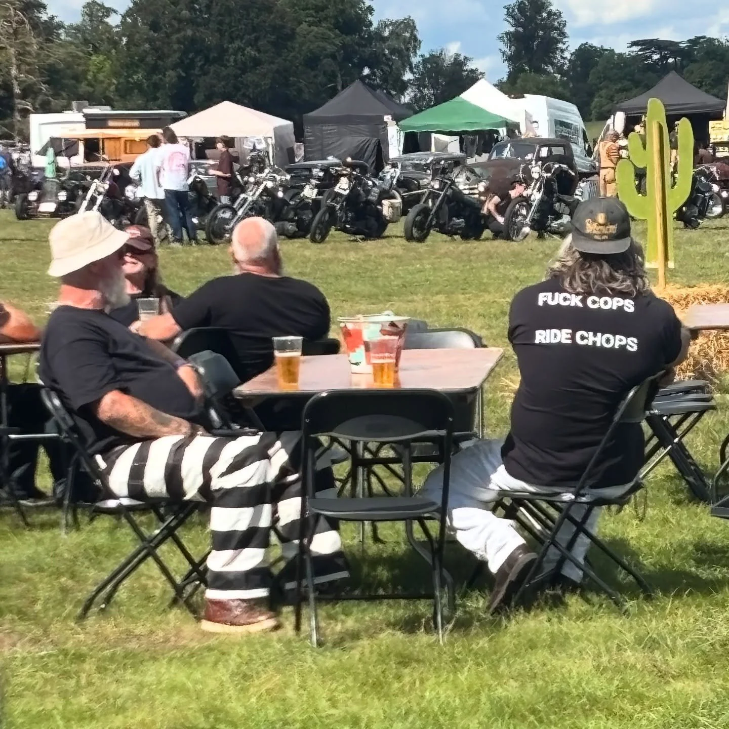 View from the hatch @thetripoutfestival - 
the sun&rsquo;s shining, the beers are flowing and it&rsquo;s all set to be another glorious weekend!