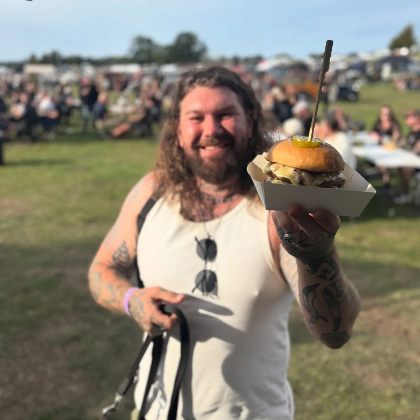Monster burgers flying out @thetripoutfestival #burgerporn🍔