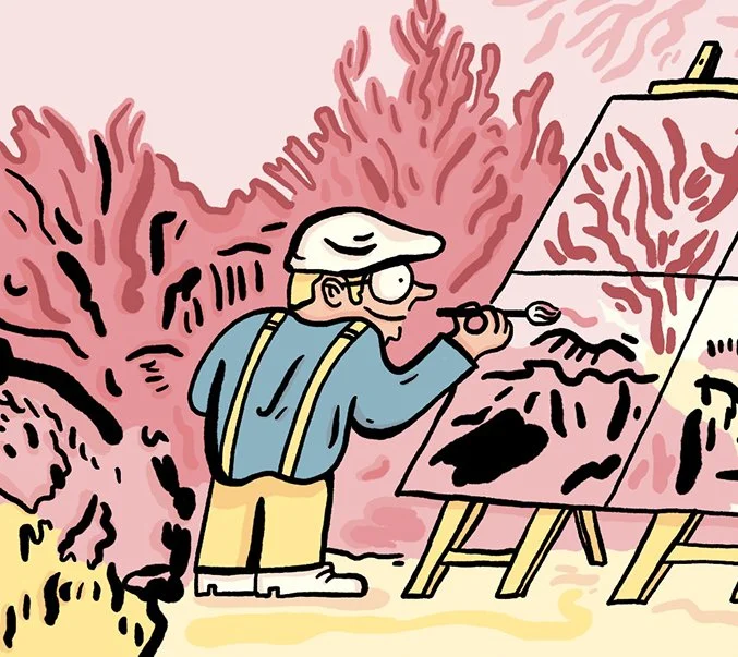 David Hockney et l’art du quotidien : une infographie illustrée