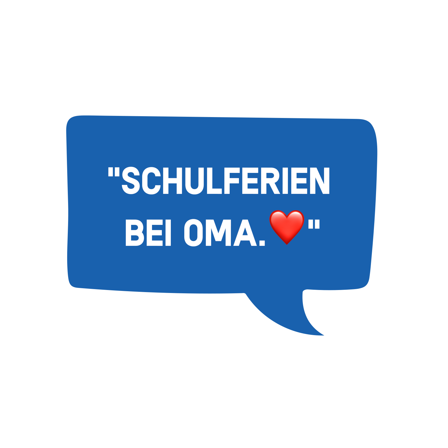 Eszet Sprechblase Schulferien bei Oma als nostalgische Kindheitserinnerung an Eszet Schokolade