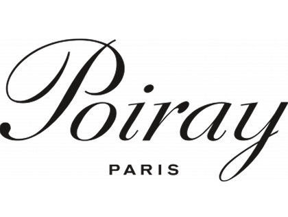 Logo de la marque Poiray avec le texte 'POIRAY PARIS' en noir sur fond transparent.