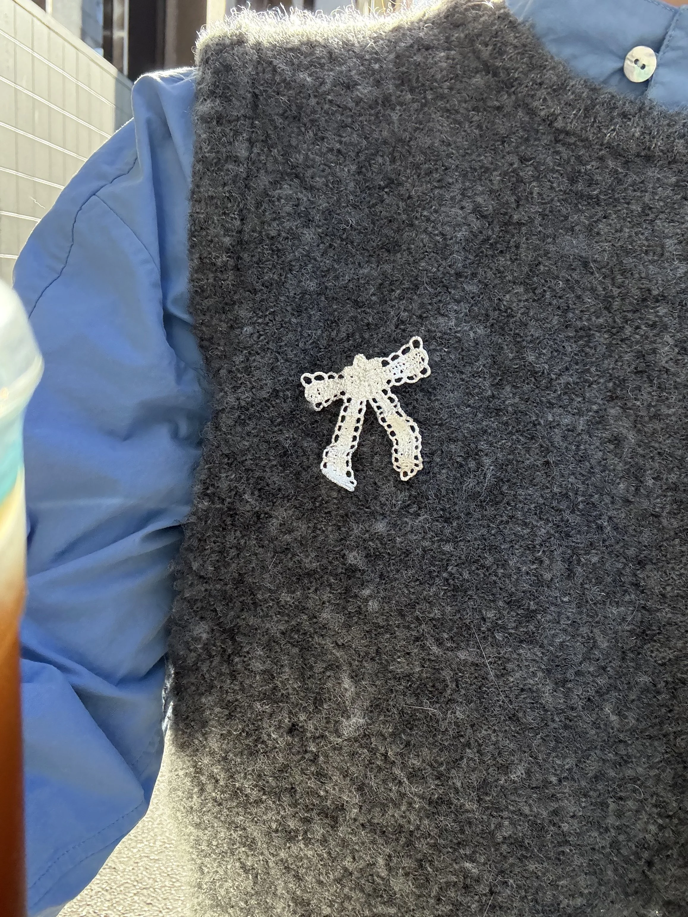 Lace Ribbon Brooch / Necklace