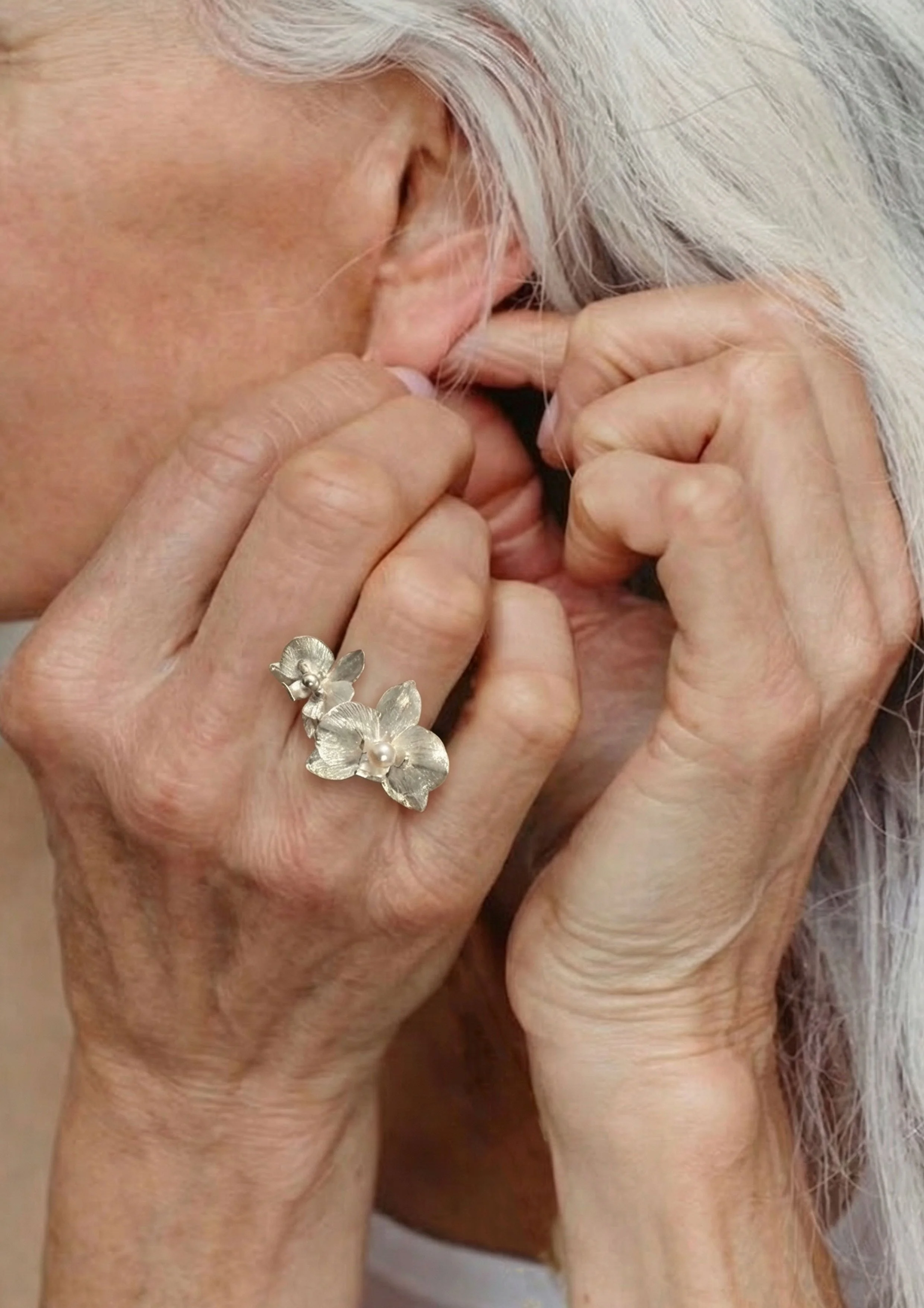 Orchid Double Bloom Ring