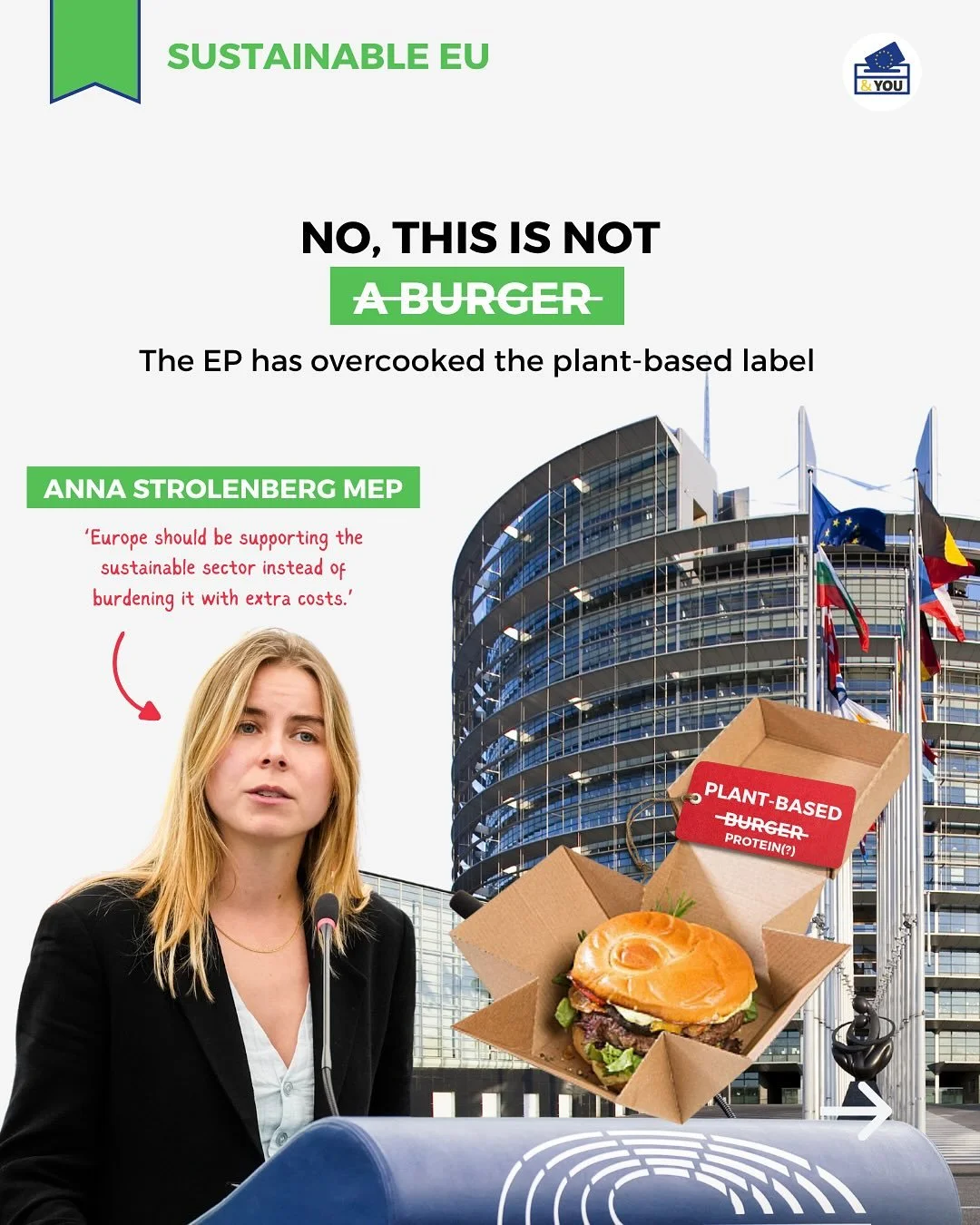 &ldquo;Veggie burger&rdquo;? Not anymore, at least if the EU Parliament gets its way 🍔🚫!

Lawmakers just voted to ban words like burger, steak, and sausage from plant-based labels, a move cheered by the meat lobby and criticized by environmentalist