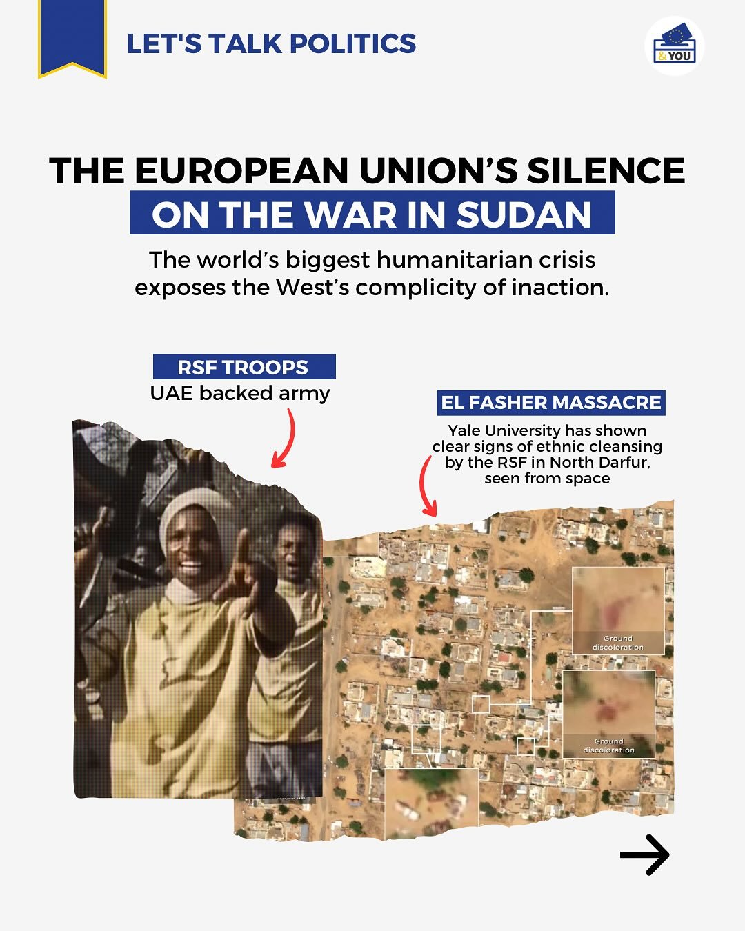 If Europe wants credibility when defending international law in Ukraine, Gaza, or elsewhere, it cannot ignore the atrocities in Sudan. 🇸🇩 🏛️

Over 2 years into the conflict, hundreds of thousands have been killed, millions displaced, and children 