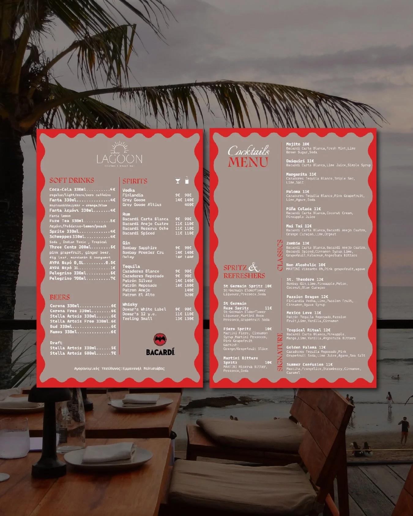 Designed to match the mood before the first cocktail even arrives.

#menudesign #graphicdesign #hospitalitydesign