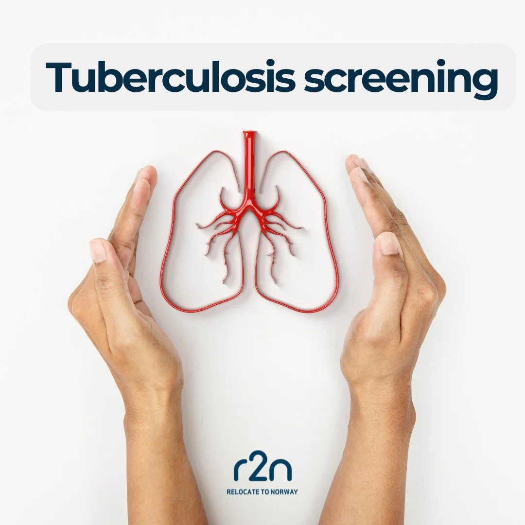 Tuberculosis Screening in Norway🩺 

If you are new in Norway, you may be required to take a tuberculosis (TB) test as part of the health check.

Following the required health screenings helps ensure a safe and seamless beginning to your life in Norw