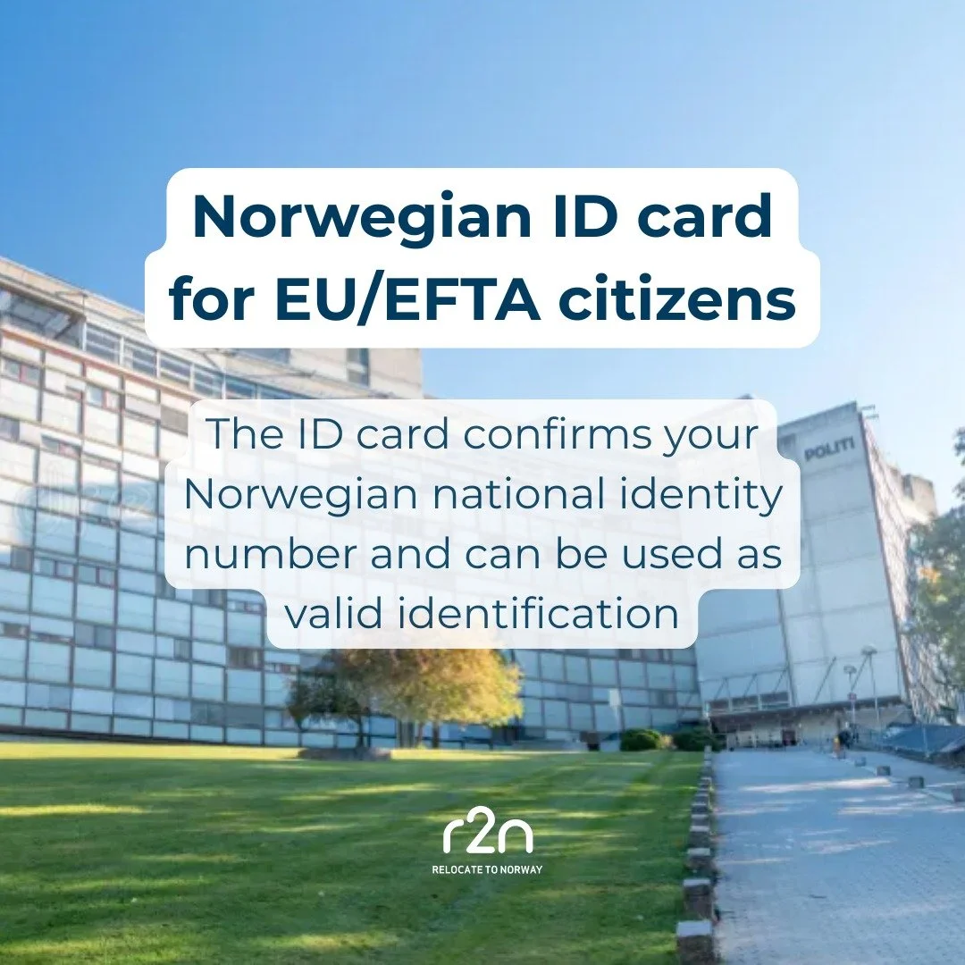 Citizens of an EU/EEA or EFTA country can apply for a Norwegian ID card (without travel rights).

This card confirms your Norwegian national identity number (personnummer) and can be used as valid identification. 
 
You must have a permanent national